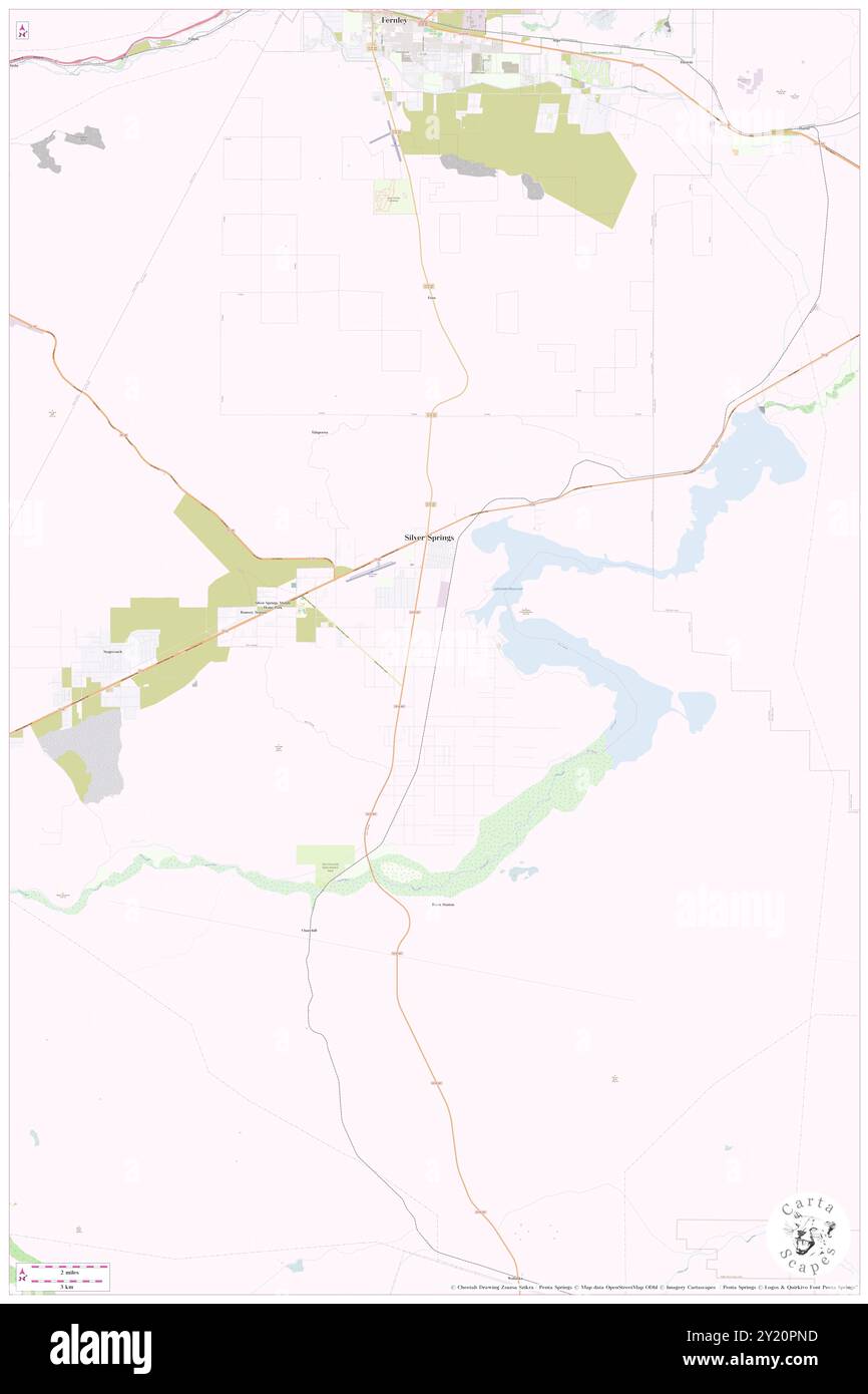 Silver Springs, Lyon County, USA, USA, Nevada, n 39 24' 55''', S 119 13' 28'', Karte, Cartascapes Map 2024 veröffentlicht. Erkunden Sie Cartascapes, eine Karte, die die vielfältigen Landschaften, Kulturen und Ökosysteme der Erde enthüllt. Reisen Sie durch Zeit und Raum und entdecken Sie die Verflechtungen der Vergangenheit, Gegenwart und Zukunft unseres Planeten. Stockfoto