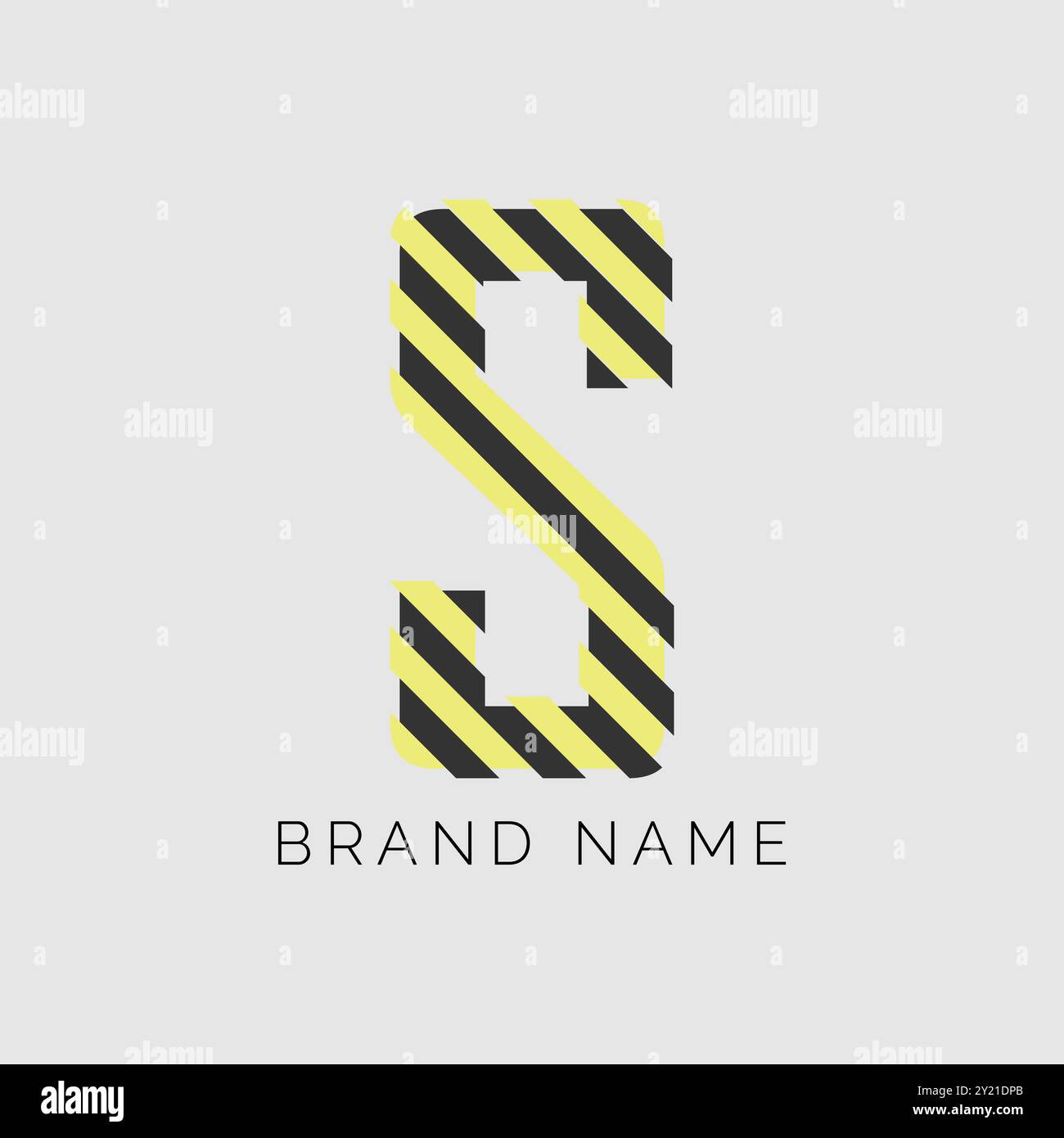 Letter S-Logo, Farbdesign in Trennfarbe. Alphabet S für Energieetiketten, Rock und vieles mehr Stock Vektor