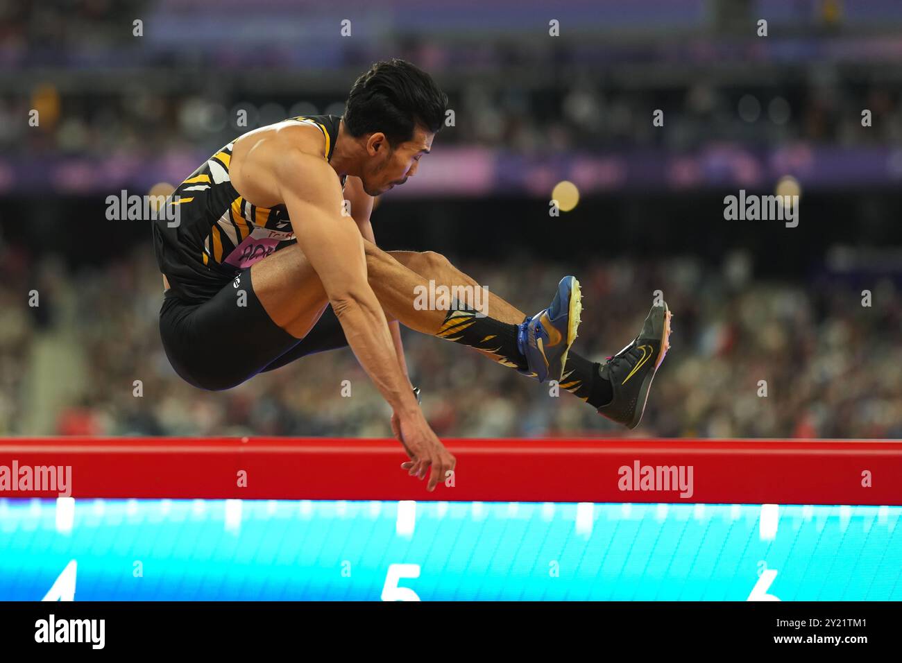 Saint-Denis, Frankreich. September 2024. ROMLY Abdul Latif (MAS) Athletics : Langsprung-T20-Finale der Herren während der Paralympischen Spiele 2024 in Paris im Stade de France in Saint-Denis, Frankreich. Quelle: AFLO SPORT/Alamy Live News Stockfoto