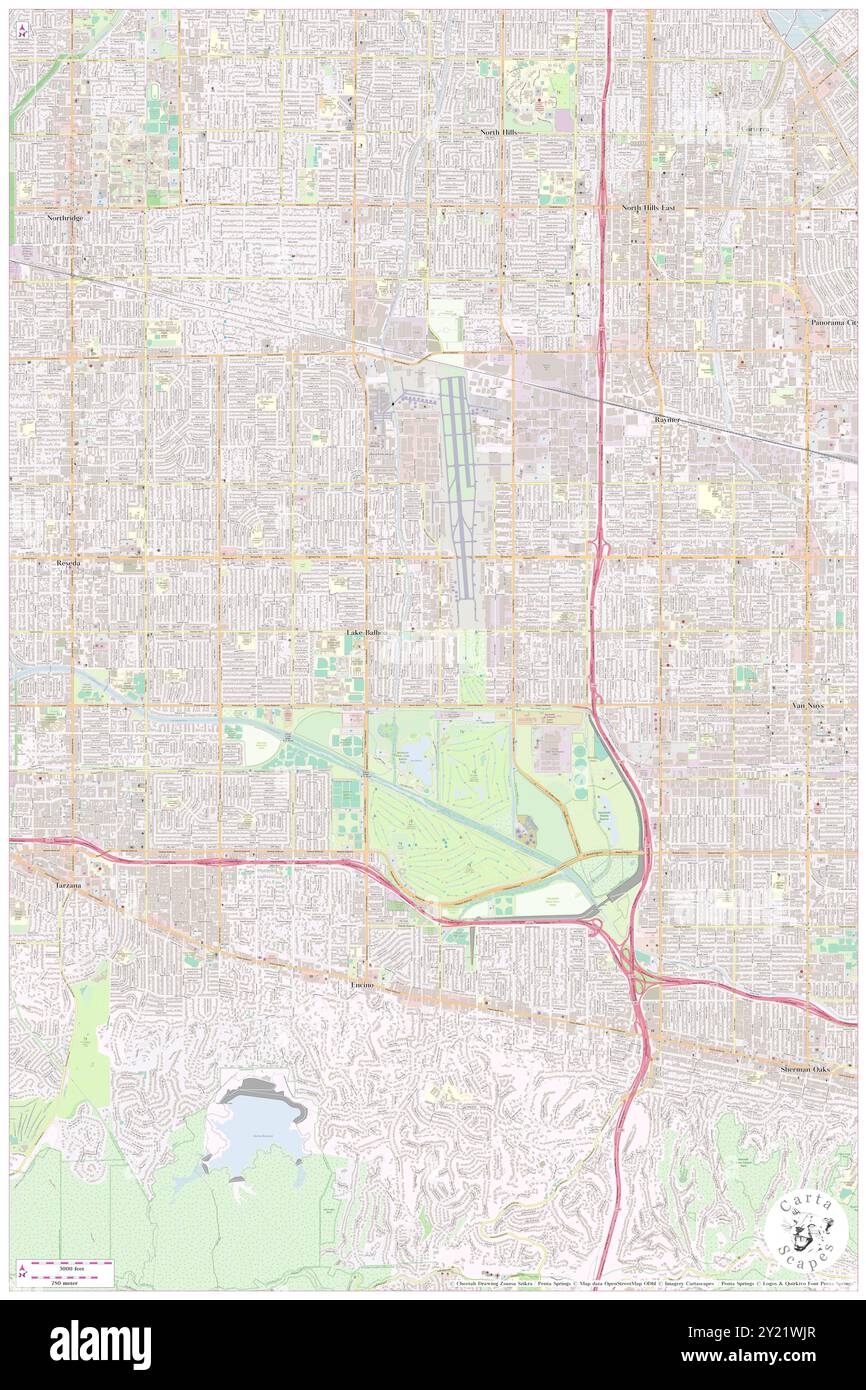 Lake Balboa, Los Angeles County, USA, Vereinigte Staaten, Kalifornien, n 34 11' 31'', S 118 29' 35'', Karte, Cartascapes Map, veröffentlicht 2024. Erkunden Sie Cartascapes, eine Karte, die die vielfältigen Landschaften, Kulturen und Ökosysteme der Erde enthüllt. Reisen Sie durch Zeit und Raum und entdecken Sie die Verflechtungen der Vergangenheit, Gegenwart und Zukunft unseres Planeten. Stockfoto