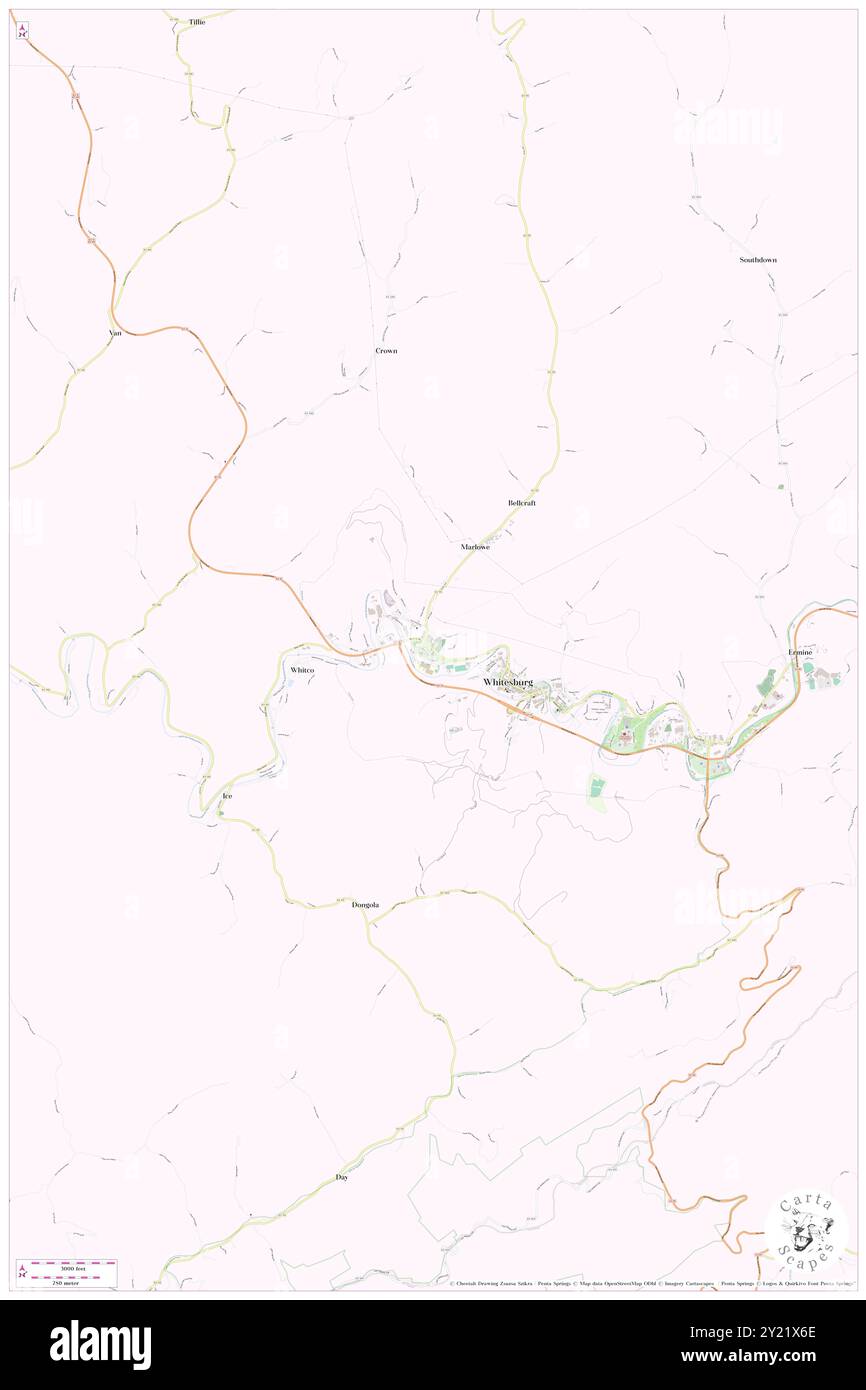 West Whitesburg (historisch), Letcher County, USA, USA, Kentucky, n 37 7' 17'', S 82 50' 8'', Karte, Cartascapes Map, veröffentlicht 2024. Erkunden Sie Cartascapes, eine Karte, die die vielfältigen Landschaften, Kulturen und Ökosysteme der Erde enthüllt. Reisen Sie durch Zeit und Raum und entdecken Sie die Verflechtungen der Vergangenheit, Gegenwart und Zukunft unseres Planeten. Stockfoto