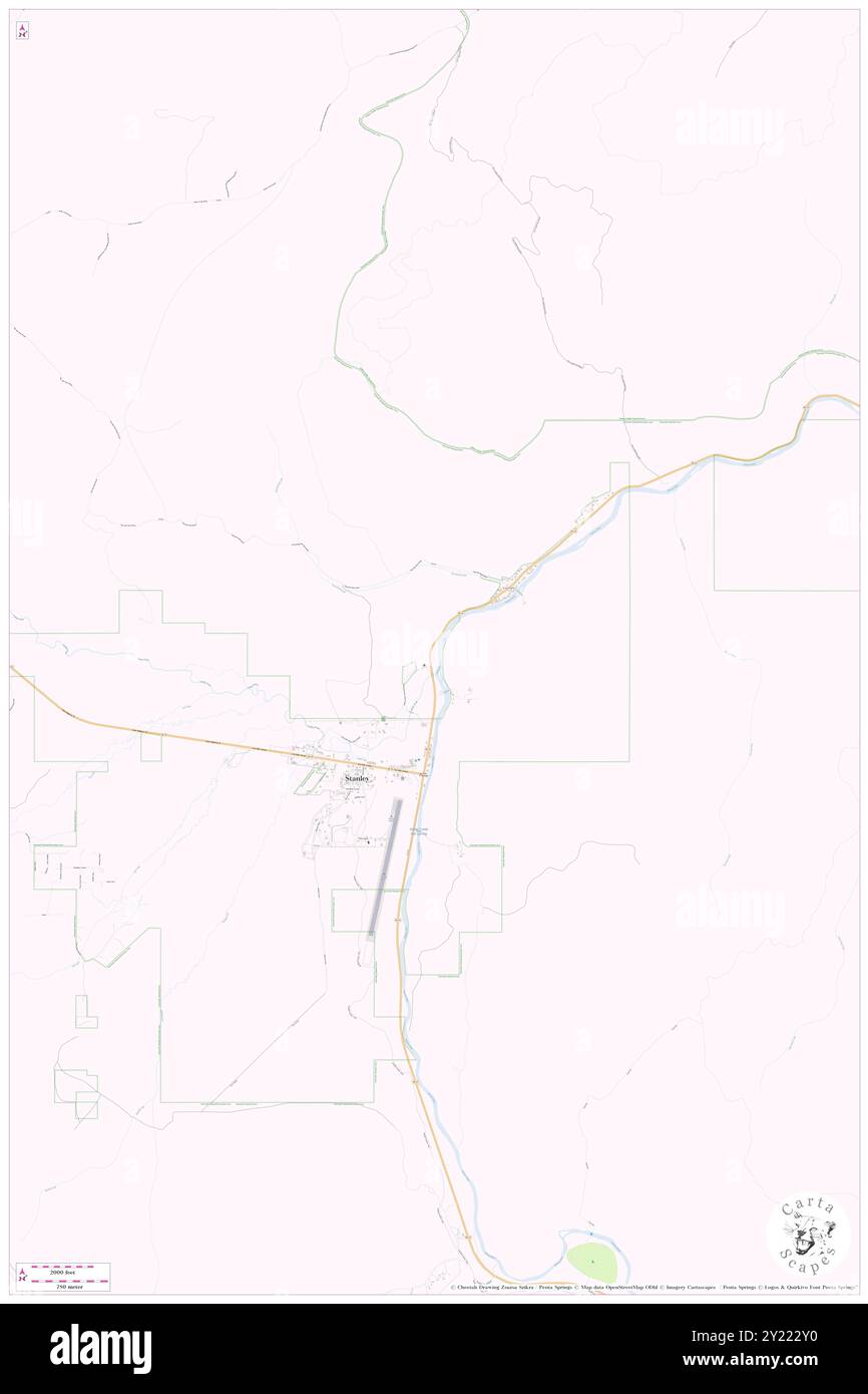 Lower Stanley, Custer County, USA, USA, Idaho, n 44 13' 36'', S 114 55' 43'', Karte, Cartascapes Map, veröffentlicht 2024. Erkunden Sie Cartascapes, eine Karte, die die vielfältigen Landschaften, Kulturen und Ökosysteme der Erde enthüllt. Reisen Sie durch Zeit und Raum und entdecken Sie die Verflechtungen der Vergangenheit, Gegenwart und Zukunft unseres Planeten. Stockfoto