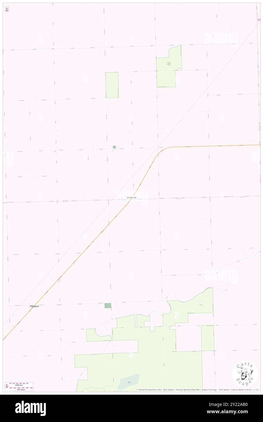 Elmwood, Tuscola County, USA, Vereinigte Staaten, Michigan, n 43 35' 5''', S 83 16' 59'', Karte, Cartascapes Map, veröffentlicht 2024. Erkunden Sie Cartascapes, eine Karte, die die vielfältigen Landschaften, Kulturen und Ökosysteme der Erde enthüllt. Reisen Sie durch Zeit und Raum und entdecken Sie die Verflechtungen der Vergangenheit, Gegenwart und Zukunft unseres Planeten. Stockfoto