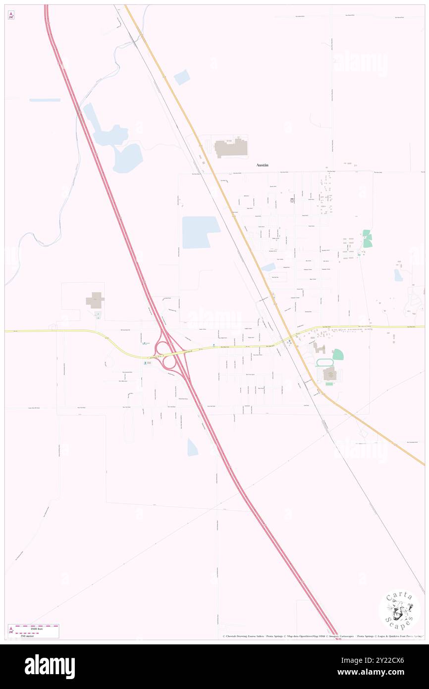 Austin, Scott County, USA, USA, Indiana, n 38 45' 30''', S 85 48' 28'', Karte, Cartascapes Map, veröffentlicht 2024. Erkunden Sie Cartascapes, eine Karte, die die vielfältigen Landschaften, Kulturen und Ökosysteme der Erde enthüllt. Reisen Sie durch Zeit und Raum und entdecken Sie die Verflechtungen der Vergangenheit, Gegenwart und Zukunft unseres Planeten. Stockfoto