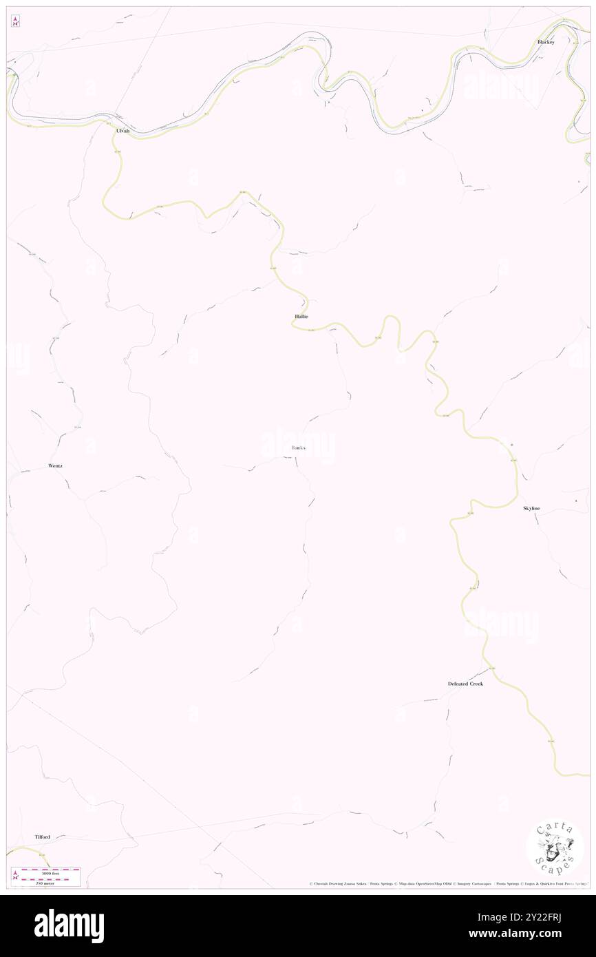 Banken, Letcher County, USA, USA, Kentucky, n 37 5' 3'', S 83 1' 18'', Karte, Cartascapes Map, veröffentlicht 2024. Erkunden Sie Cartascapes, eine Karte, die die vielfältigen Landschaften, Kulturen und Ökosysteme der Erde enthüllt. Reisen Sie durch Zeit und Raum und entdecken Sie die Verflechtungen der Vergangenheit, Gegenwart und Zukunft unseres Planeten. Stockfoto