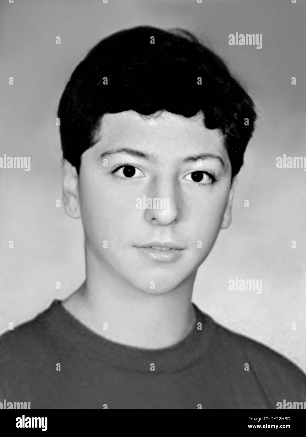 1987 c., College Park, MARYLAND, USA : Sergej Michajlovič BRIN (* 21. august 1973) als junger Mann im Alter von 14 Jahren. US-amerikanischer Wirtschaftsmagnat , Mitbegründer von GOOGLE Inc . Laut Finanzzeitschrift " Forbes " ist er am 23. Juli 2023 einer der reichsten Männer der Welt mit einem persönlichen Nettovermögen von 97 Milliarden Dollar . Unbekannter Fotograf.- INFORMATICA - INFORMATICO - INFORMATIK - COMPUTERTECHNIK - GESCHICHTE - Foto STORICHE - personalità da giovani da giovane - Persönlichkeitspersonen als jung - Ragazzo - TEENAGER - MOT Stockfoto