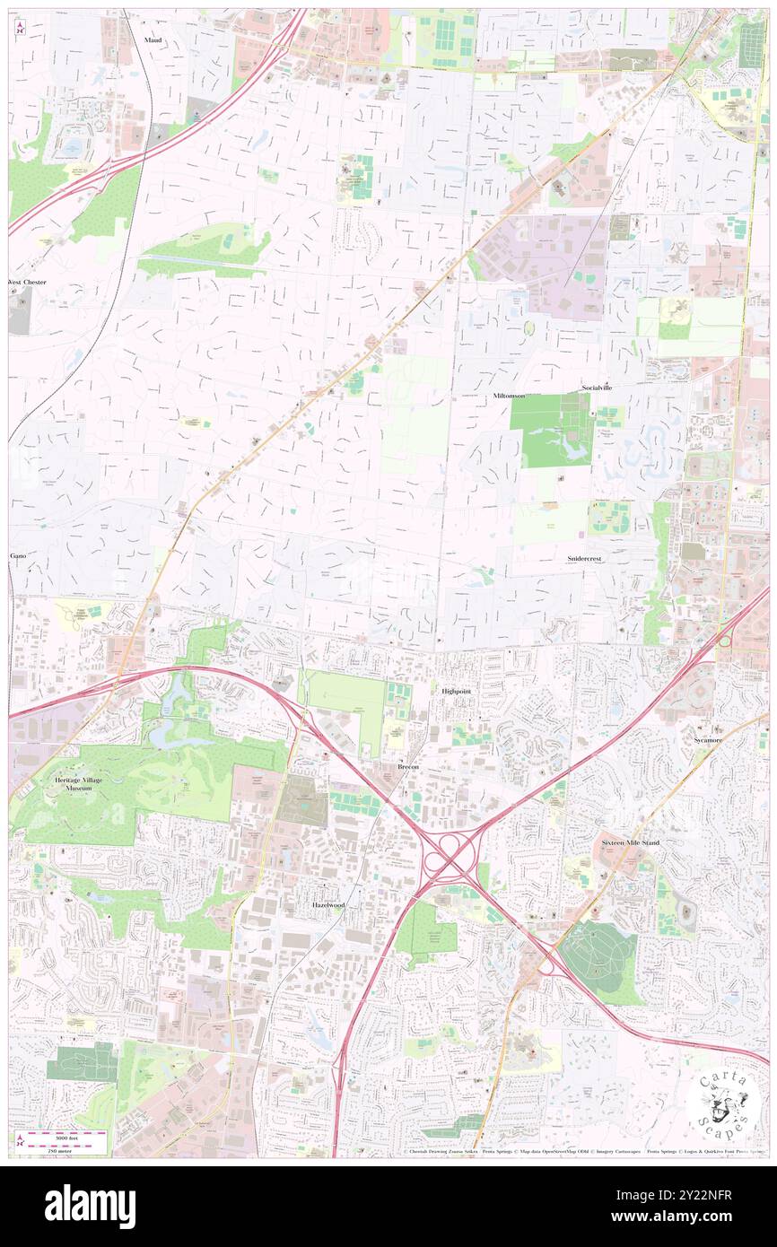 Wildwood Acres, Hamilton County, USA, USA, Ohio, n 39 17' 57'', S 84 21' 33'', Karte, Cartascapes Map, veröffentlicht 2024. Erkunden Sie Cartascapes, eine Karte, die die vielfältigen Landschaften, Kulturen und Ökosysteme der Erde enthüllt. Reisen Sie durch Zeit und Raum und entdecken Sie die Verflechtungen der Vergangenheit, Gegenwart und Zukunft unseres Planeten. Stockfoto