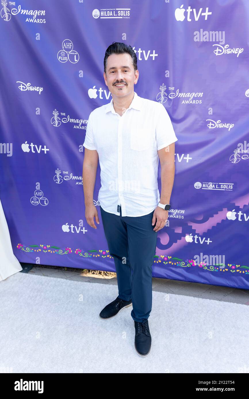 Los Angeles, USA. September 2024. Schauspieler Miguel Angel Caballero nimmt am 8. September 2024 an der Plaza de Cultura y Artes, Los Angeles, CA, 39. Jährlichen Imagen Awards Teil, die Latino Excellence feiern Stockfoto