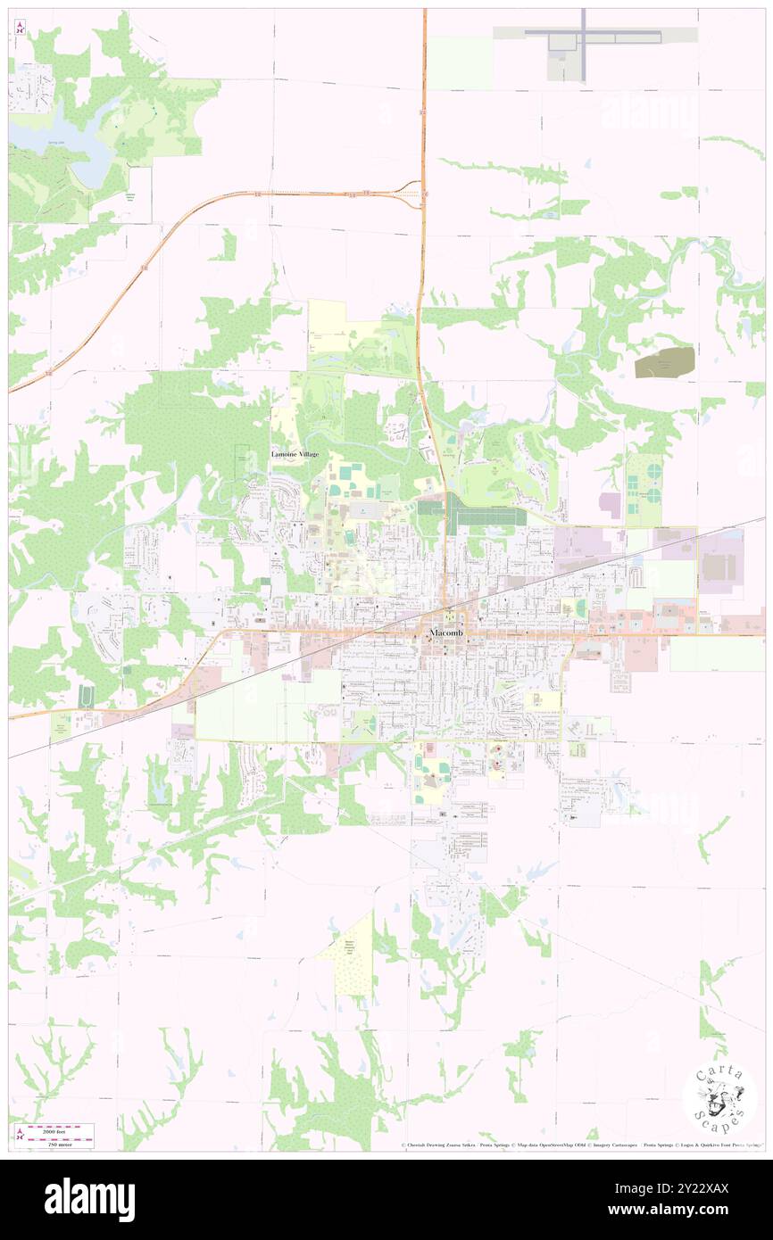 East Village, McDonough County, USA, USA, Illinois, n 40 27' 51'', S 90 40' 45'', Karte, Cartascapes Map, veröffentlicht 2024. Erkunden Sie Cartascapes, eine Karte, die die vielfältigen Landschaften, Kulturen und Ökosysteme der Erde enthüllt. Reisen Sie durch Zeit und Raum und entdecken Sie die Verflechtungen der Vergangenheit, Gegenwart und Zukunft unseres Planeten. Stockfoto