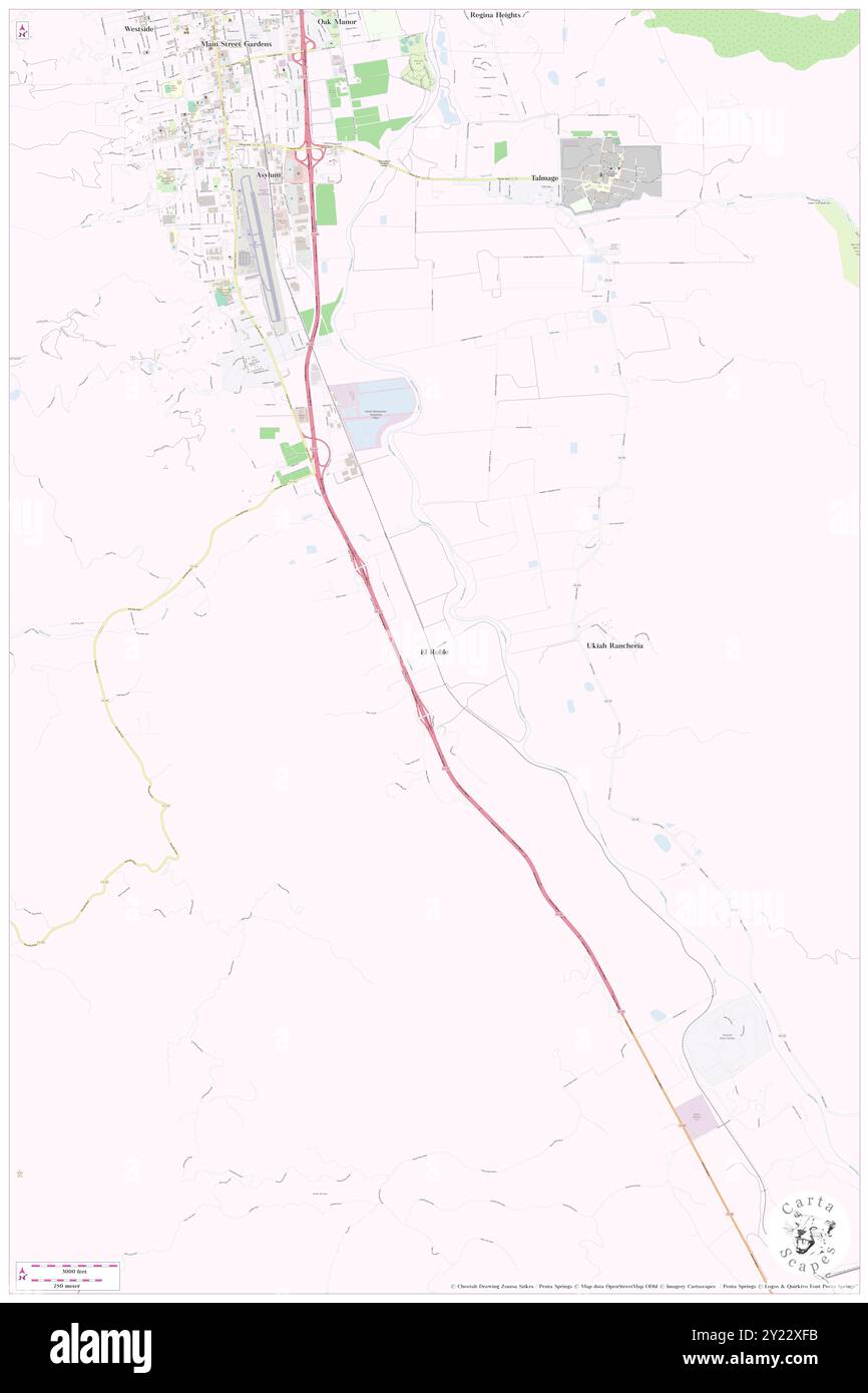 El Roble, Mendocino County, USA, USA, Kalifornien, n 39 5' 22'', S 123 10' 51'', Karte, Cartascapes Map, veröffentlicht 2024. Erkunden Sie Cartascapes, eine Karte, die die vielfältigen Landschaften, Kulturen und Ökosysteme der Erde enthüllt. Reisen Sie durch Zeit und Raum und entdecken Sie die Verflechtungen der Vergangenheit, Gegenwart und Zukunft unseres Planeten. Stockfoto