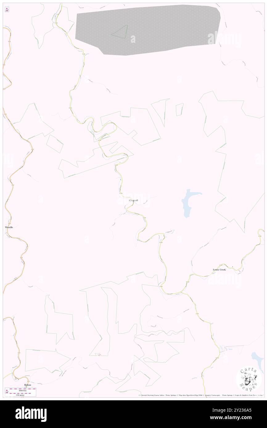 Chappell, Leslie County, USA, USA, Kentucky, n 37 0' 39'', S 83 20' 59'', Karte, Cartascapes Map, veröffentlicht 2024. Erkunden Sie Cartascapes, eine Karte, die die vielfältigen Landschaften, Kulturen und Ökosysteme der Erde enthüllt. Reisen Sie durch Zeit und Raum und entdecken Sie die Verflechtungen der Vergangenheit, Gegenwart und Zukunft unseres Planeten. Stockfoto