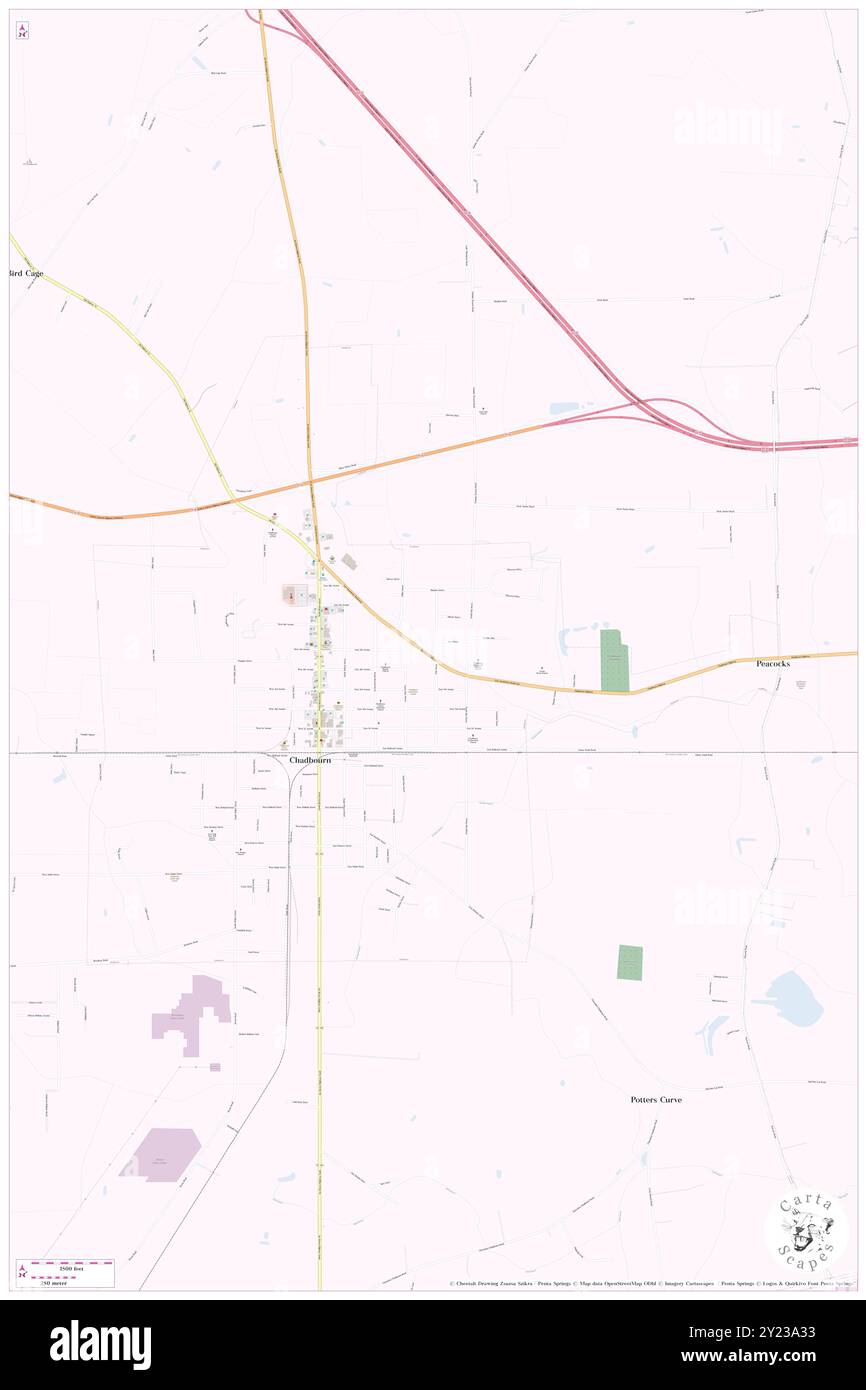 Chadbourn, Columbus County, USA, Vereinigte Staaten, North Carolina, n 34 19' 19'', S 78 49' 37'', Karte, Cartascapes Map, veröffentlicht 2024. Erkunden Sie Cartascapes, eine Karte, die die vielfältigen Landschaften, Kulturen und Ökosysteme der Erde enthüllt. Reisen Sie durch Zeit und Raum und entdecken Sie die Verflechtungen der Vergangenheit, Gegenwart und Zukunft unseres Planeten. Stockfoto