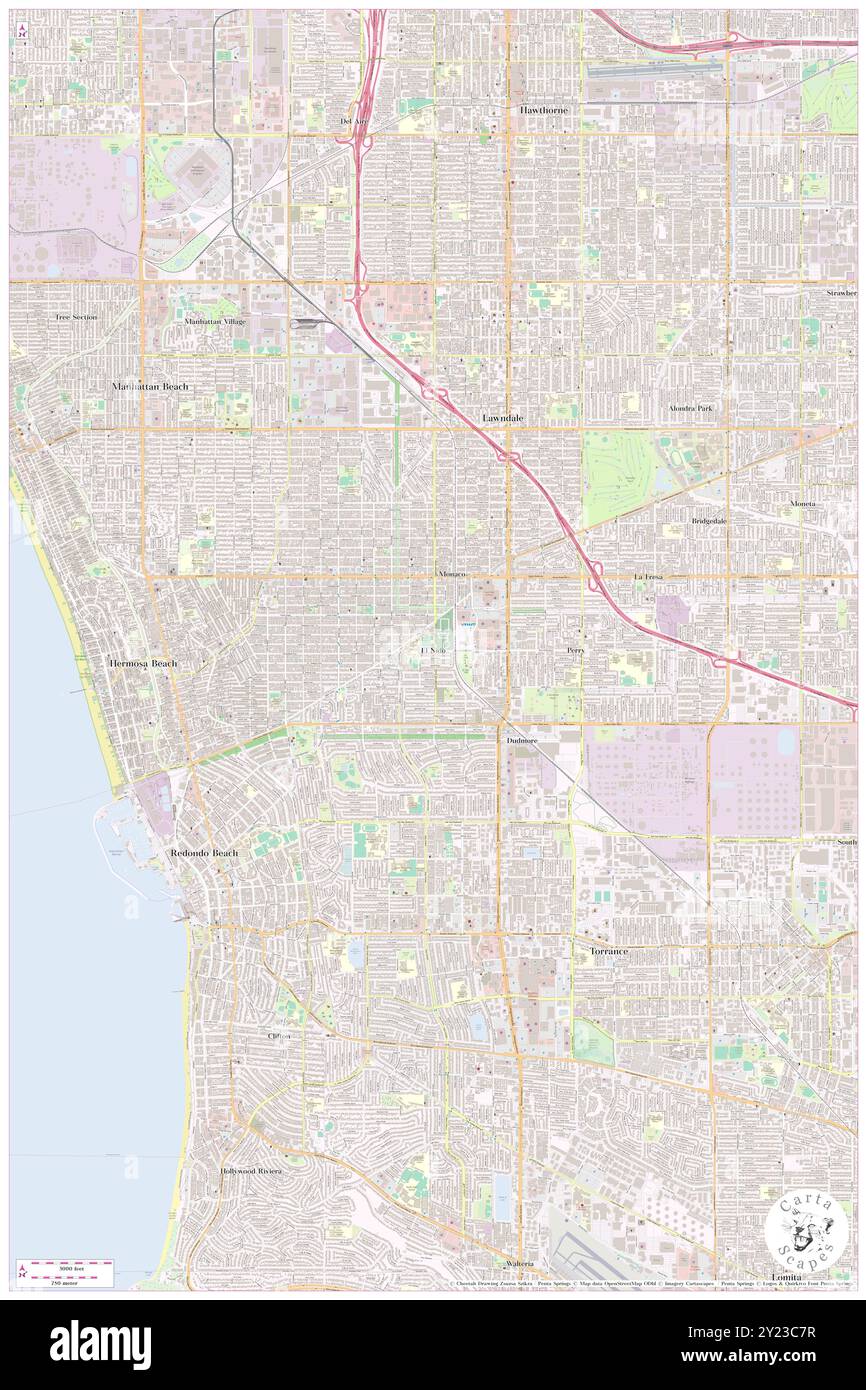 El Nido, Los Angeles County, USA, USA, Kalifornien, n 33 51' 56'', S 118 21' 41'', Karte, Cartascapes Map, veröffentlicht 2024. Erkunden Sie Cartascapes, eine Karte, die die vielfältigen Landschaften, Kulturen und Ökosysteme der Erde enthüllt. Reisen Sie durch Zeit und Raum und entdecken Sie die Verflechtungen der Vergangenheit, Gegenwart und Zukunft unseres Planeten. Stockfoto