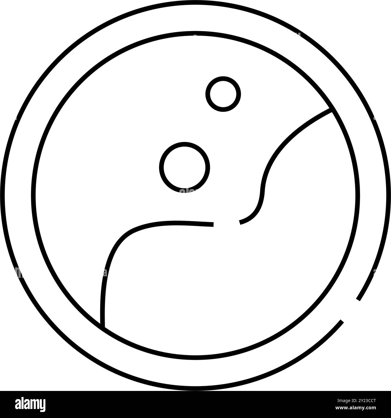 anaplasma phagocytophilum Linie Symbol Vektor isolierte Illustration Stock Vektor