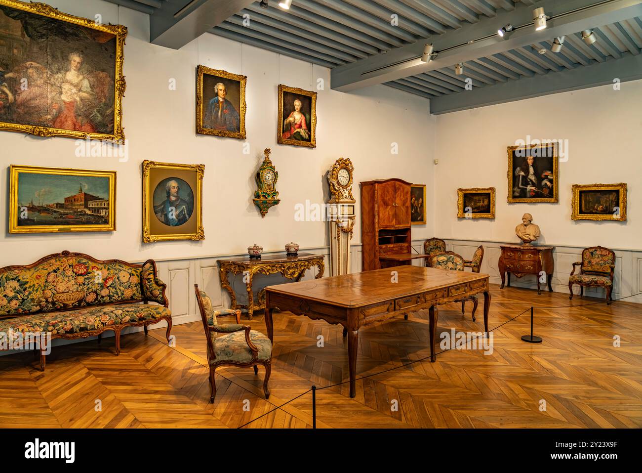 Ausstellung im Museum des Königlichen Klosters Brou in Bourg-en-Bresse, Frankreich, Europa | Ausstellung im Museum des Königlichen Klosters Brou Stockfoto