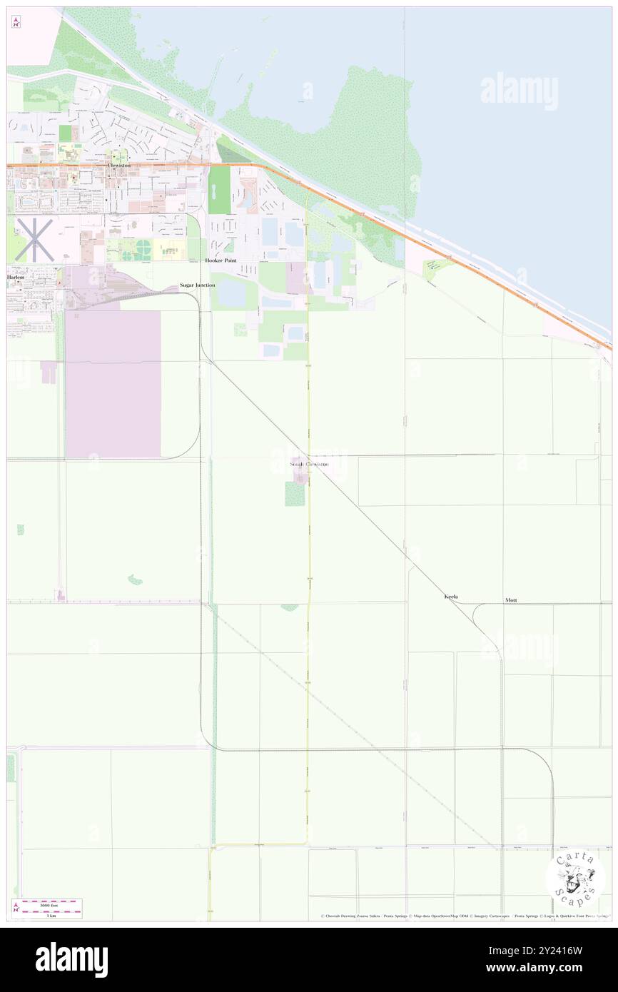 South Clewiston, Hendry County, USA, Vereinigte Staaten, Florida, n 26 42' 35''', S 80 54' 7'', Karte, Cartascapes Map, veröffentlicht 2024. Erkunden Sie Cartascapes, eine Karte, die die vielfältigen Landschaften, Kulturen und Ökosysteme der Erde enthüllt. Reisen Sie durch Zeit und Raum und entdecken Sie die Verflechtungen der Vergangenheit, Gegenwart und Zukunft unseres Planeten. Stockfoto