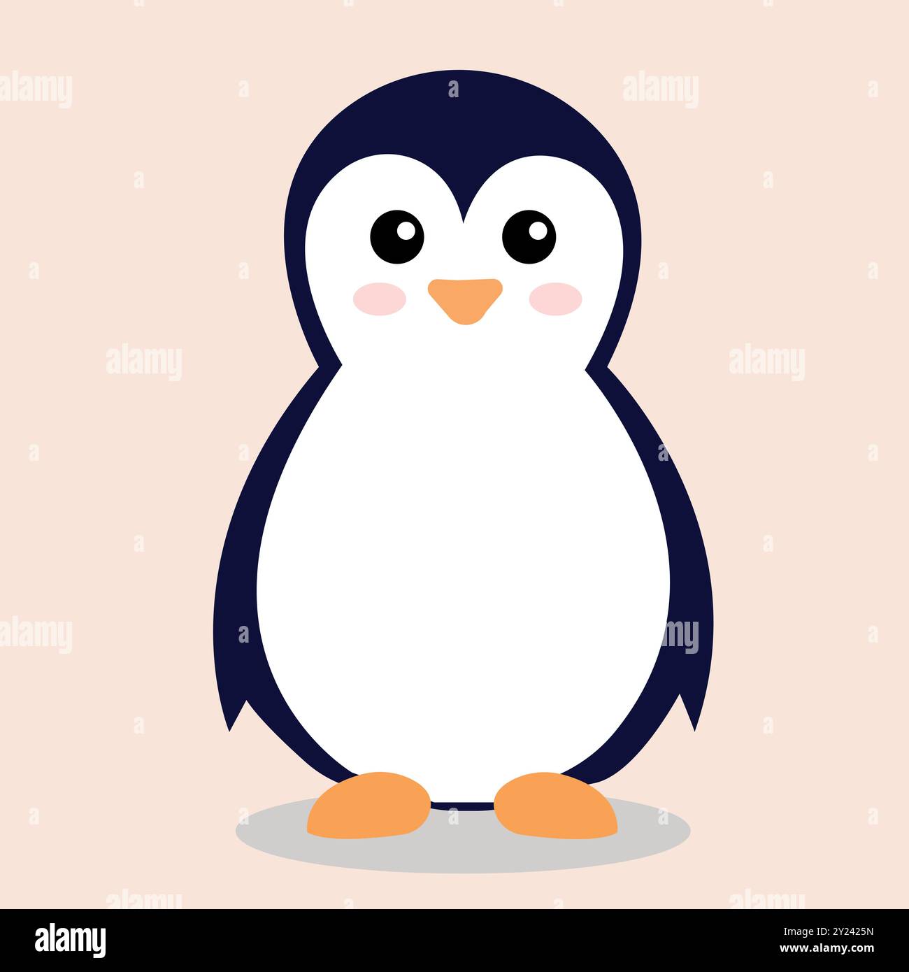 Moscot-Design mit Pinguincharakter Stock Vektor