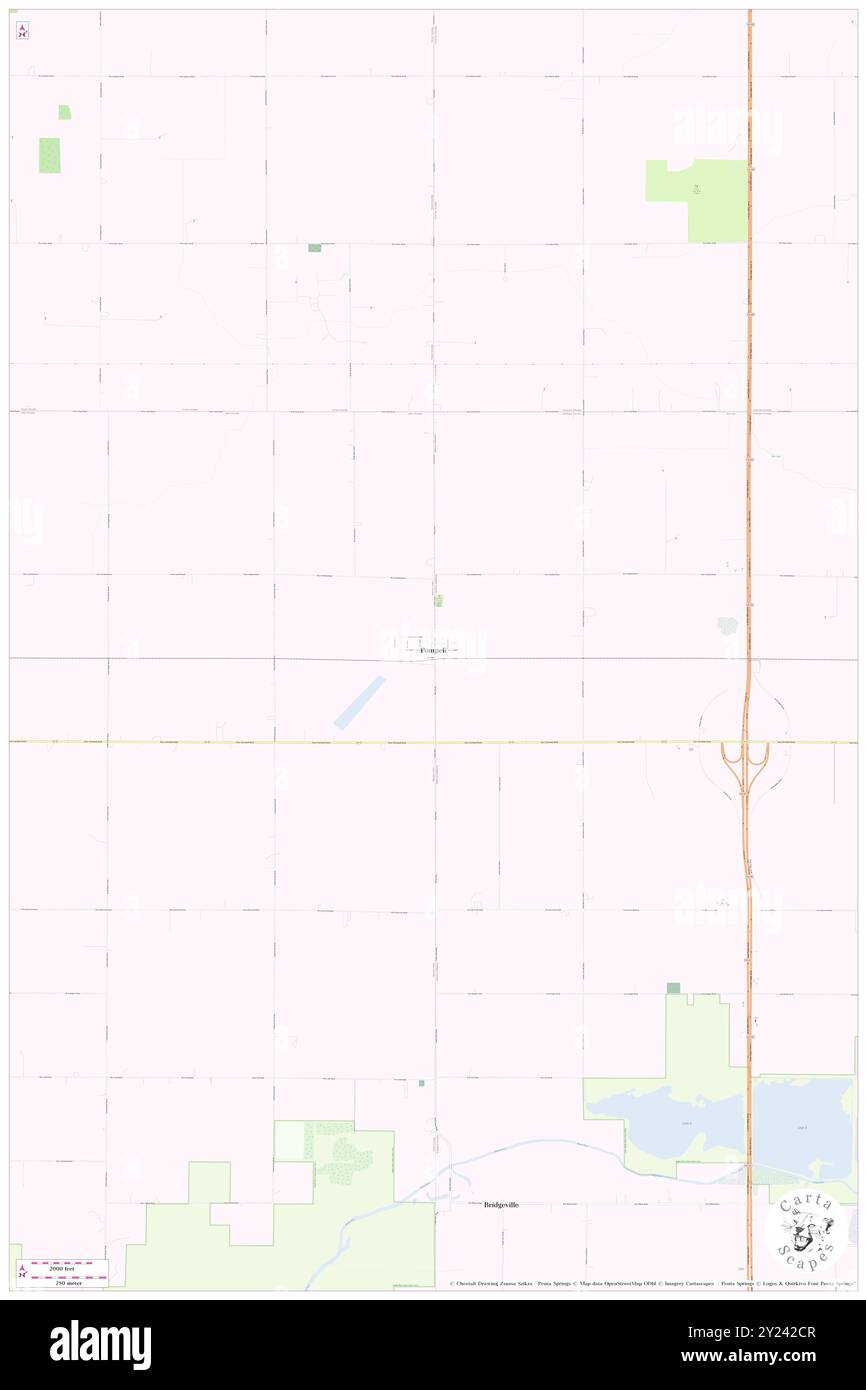 Pompeii, Gratiot County, USA, USA, Michigan, n 43 11' 2'', S 84 36' 2'', MAP, Cartascapes Map, veröffentlicht 2024. Erkunden Sie Cartascapes, eine Karte, die die vielfältigen Landschaften, Kulturen und Ökosysteme der Erde enthüllt. Reisen Sie durch Zeit und Raum und entdecken Sie die Verflechtungen der Vergangenheit, Gegenwart und Zukunft unseres Planeten. Stockfoto