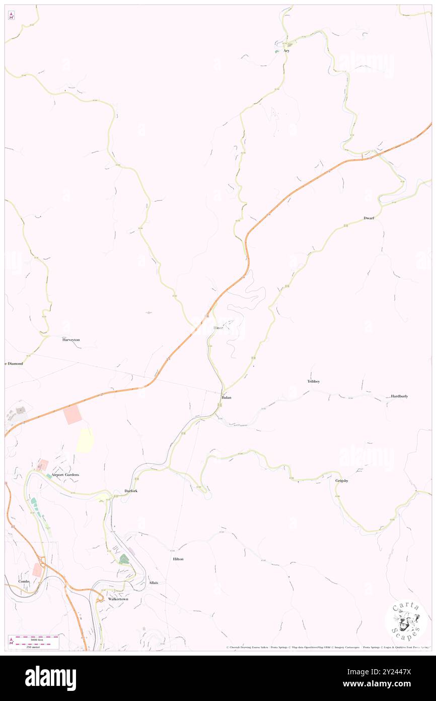 Hiner, Perry County, USA, USA, Kentucky, n 37 18' 52''', S 83 10' 0'', Karte, Cartascapes Map 2024 veröffentlicht. Erkunden Sie Cartascapes, eine Karte, die die vielfältigen Landschaften, Kulturen und Ökosysteme der Erde enthüllt. Reisen Sie durch Zeit und Raum und entdecken Sie die Verflechtungen der Vergangenheit, Gegenwart und Zukunft unseres Planeten. Stockfoto