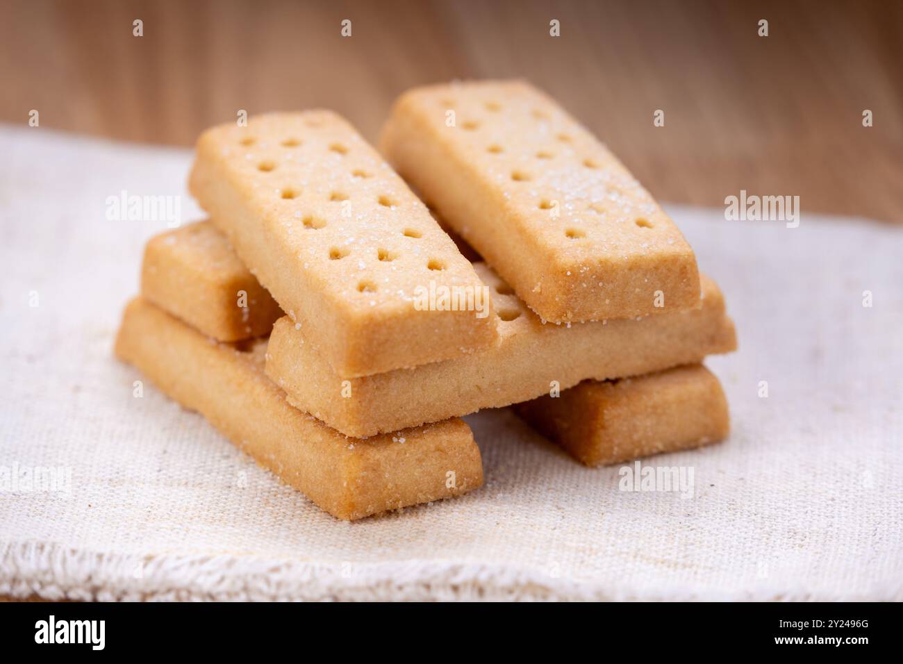 Alle Butter Scottish Shortbread Fingers Stockfoto