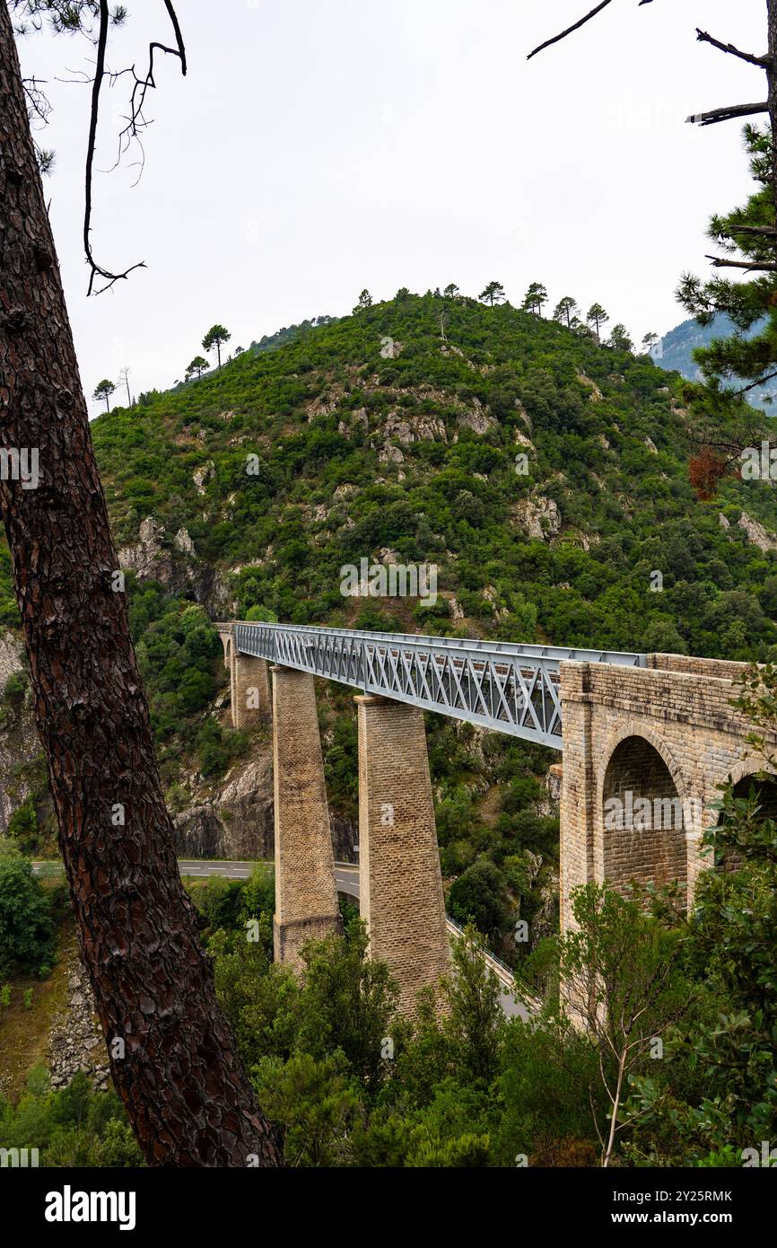 Viaduc sur le Vecchio Stockfoto