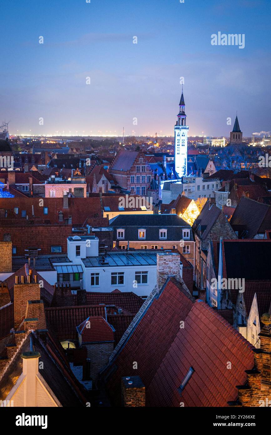 Weihnachtsmarkt in Brügge (Brügge), Belgien Stockfoto