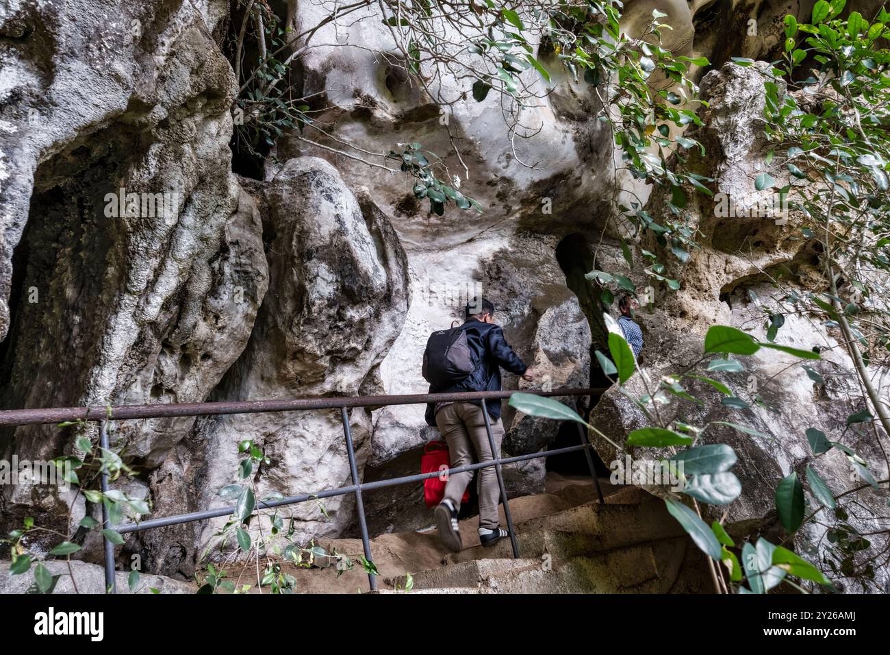 Leang Leang Geopark in Maros, Sulawesi, Indonesien, Asien Stockfoto