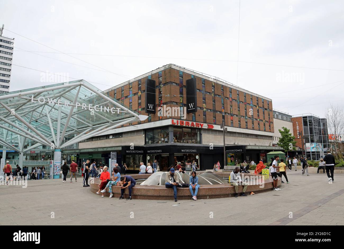 Stadtzentrum von Coventry Stockfoto