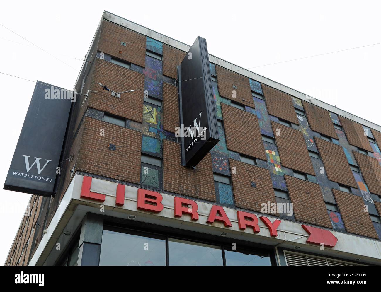 Waterstones im Lower Precinct im Stadtzentrum von Coventry Stockfoto