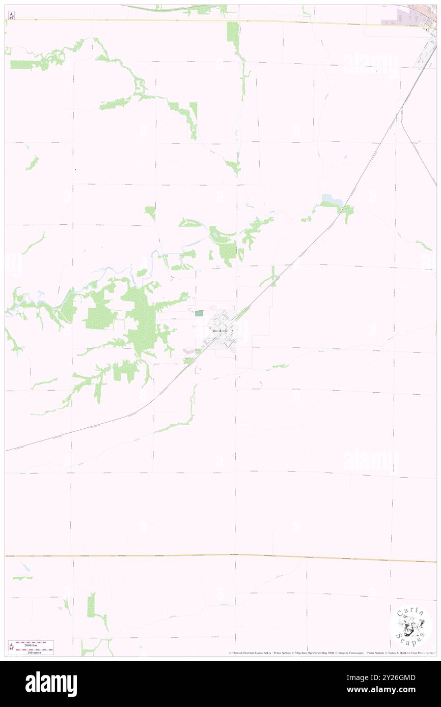 Bardolph, McDonough County, USA, USA, Illinois, n 40 29' 42''', S 90 33' 52'', Karte, Cartascapes Map, veröffentlicht 2024. Erkunden Sie Cartascapes, eine Karte, die die vielfältigen Landschaften, Kulturen und Ökosysteme der Erde enthüllt. Reisen Sie durch Zeit und Raum und entdecken Sie die Verflechtungen der Vergangenheit, Gegenwart und Zukunft unseres Planeten. Stockfoto