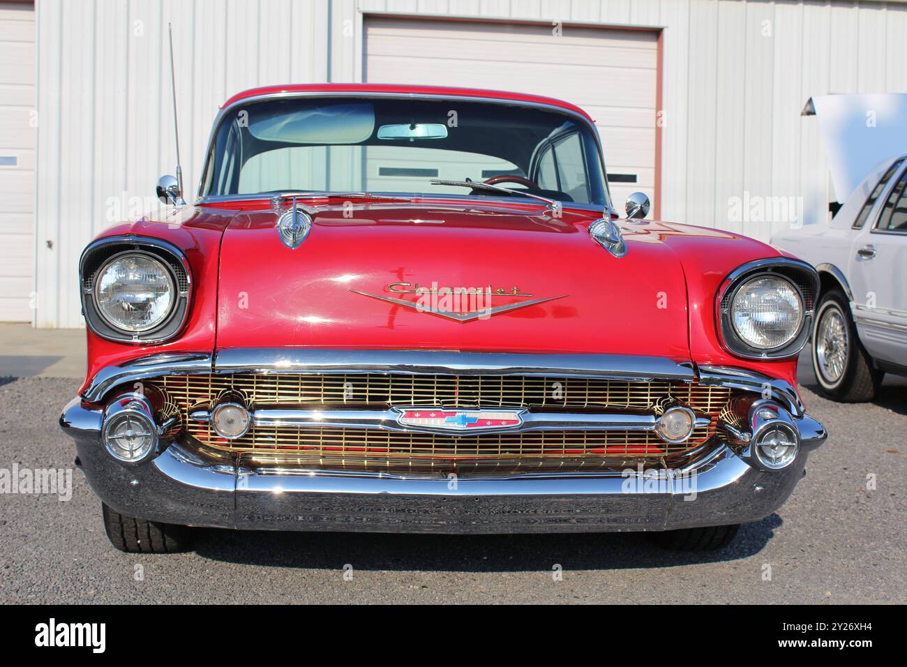 DER ALTE CHEVY BEL AIR CAR Stockfoto