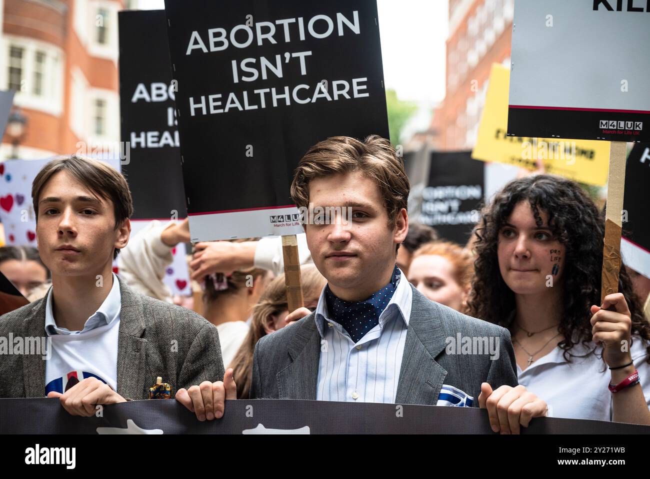 Pro Life March, London, England, Großbritannien, 7. September 2024 Stockfoto