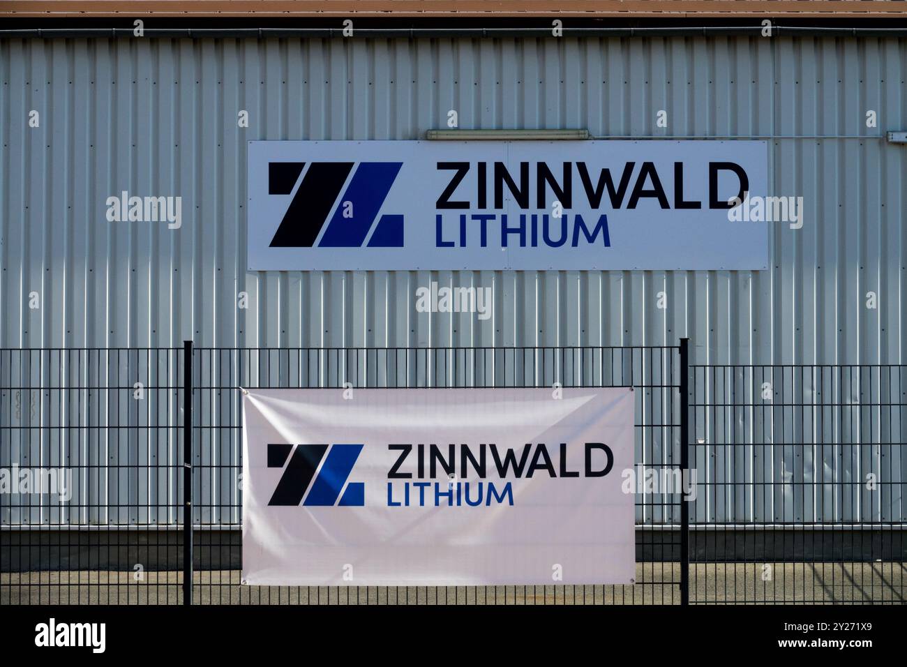 Zinnwald Lithium Mining Company Brand Altenberg Deutschland Europa Deutsches Erzgebirge Stockfoto