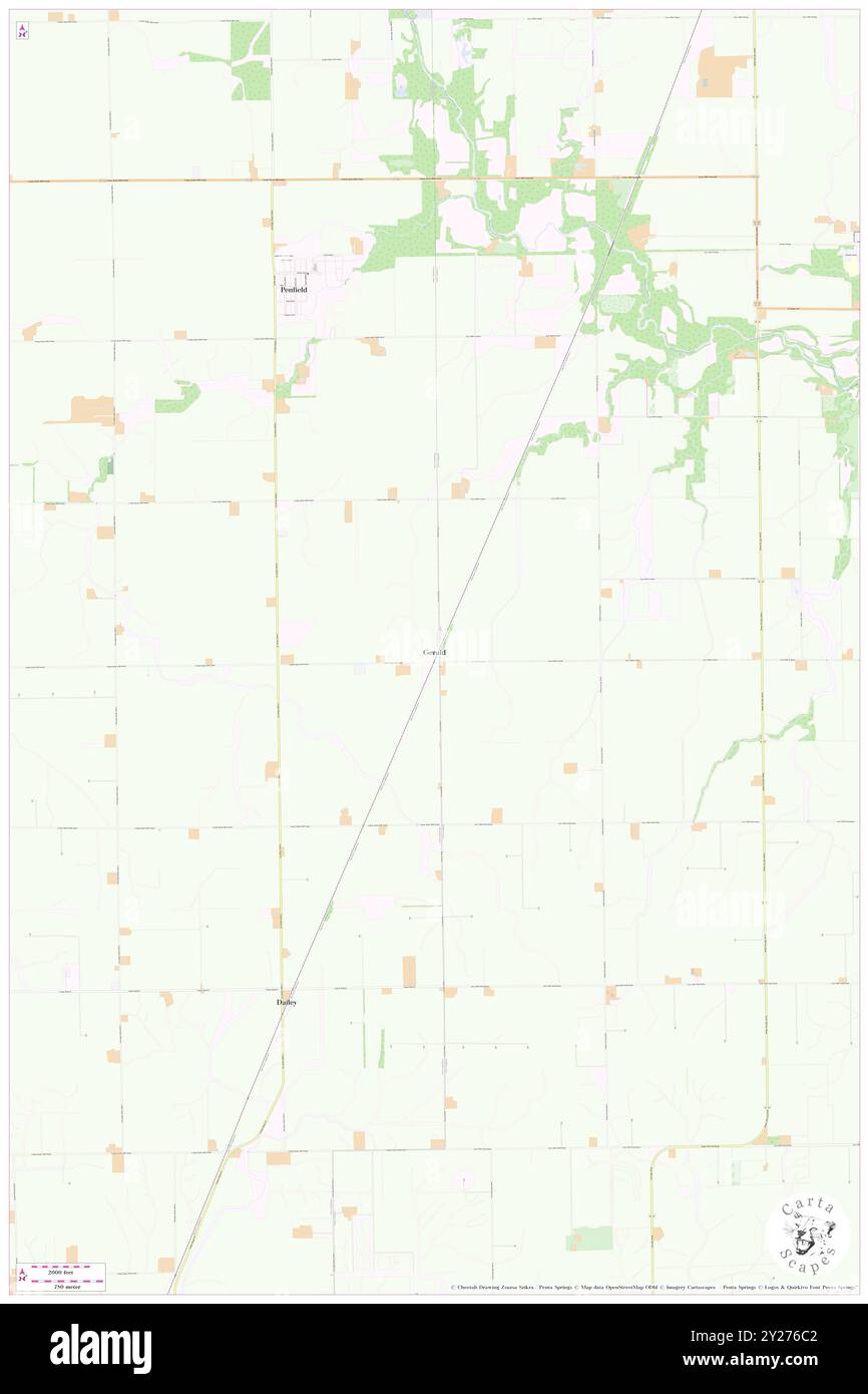 Gerald, Champaign County, USA, USA, Illinois, n 40 16' 14'', S 87 55' 48'', Karte, Cartascapes Map, veröffentlicht 2024. Erkunden Sie Cartascapes, eine Karte, die die vielfältigen Landschaften, Kulturen und Ökosysteme der Erde enthüllt. Reisen Sie durch Zeit und Raum und entdecken Sie die Verflechtungen der Vergangenheit, Gegenwart und Zukunft unseres Planeten. Stockfoto