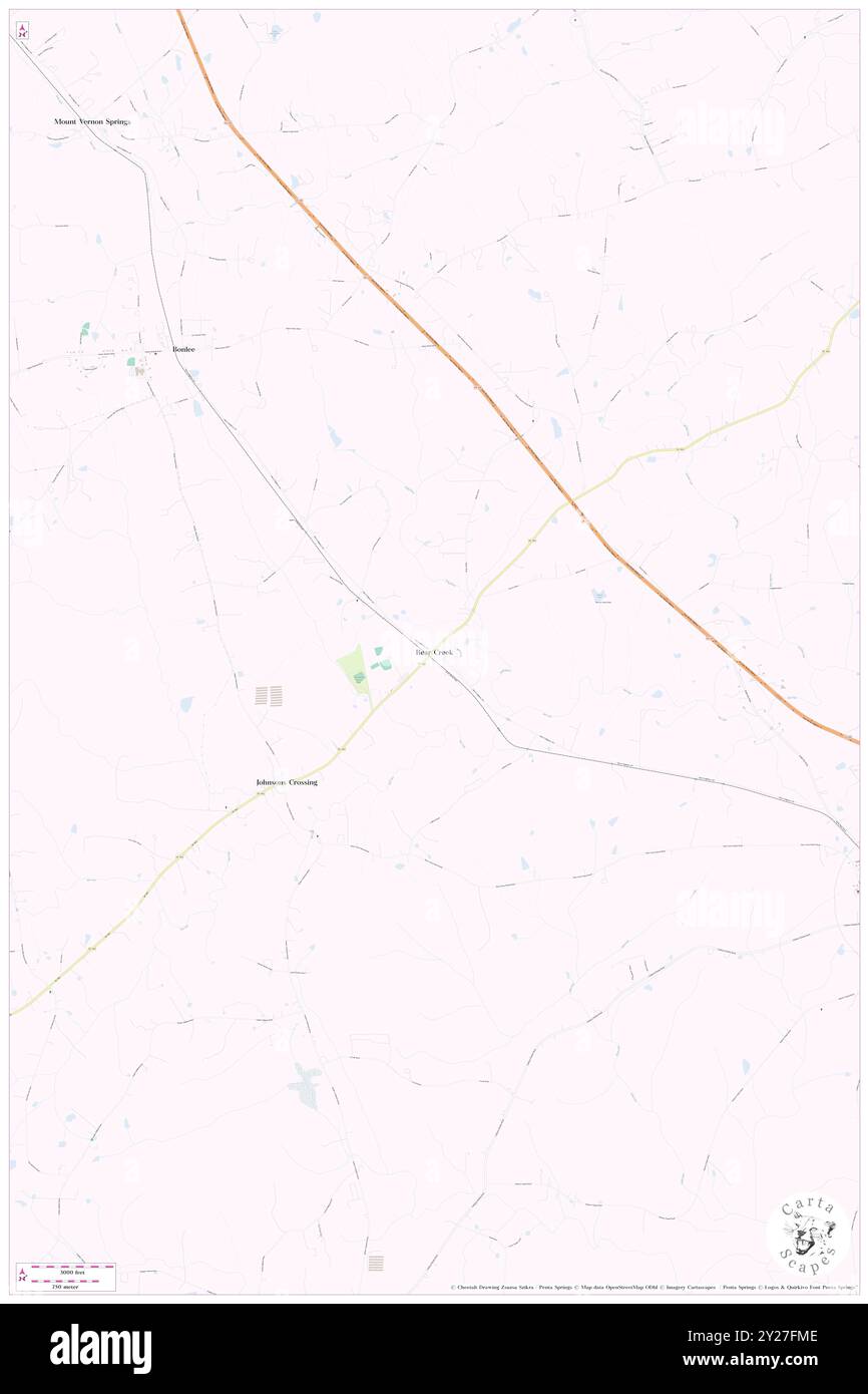 Bear Creek, Chatham County, USA, USA, North Carolina, n 35 37' 0'', S 79 23' 5'', Karte, Cartascapes Map, veröffentlicht 2024. Erkunden Sie Cartascapes, eine Karte, die die vielfältigen Landschaften, Kulturen und Ökosysteme der Erde enthüllt. Reisen Sie durch Zeit und Raum und entdecken Sie die Verflechtungen der Vergangenheit, Gegenwart und Zukunft unseres Planeten. Stockfoto