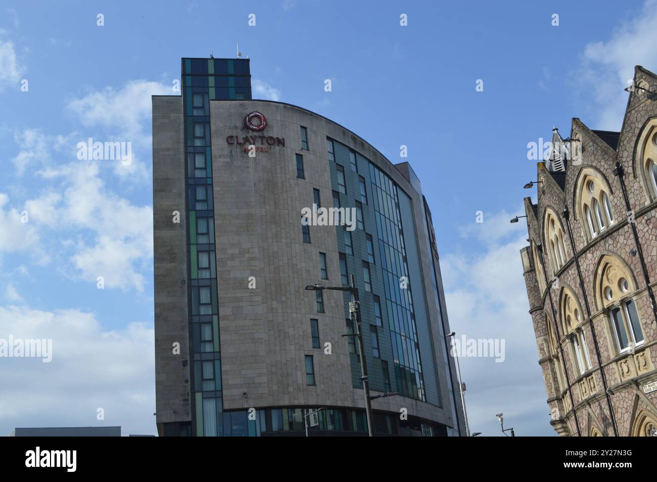 Clayton Hotel an der St Mary Street, Cardiff, Wales, Großbritannien. Juli 2024. Stockfoto