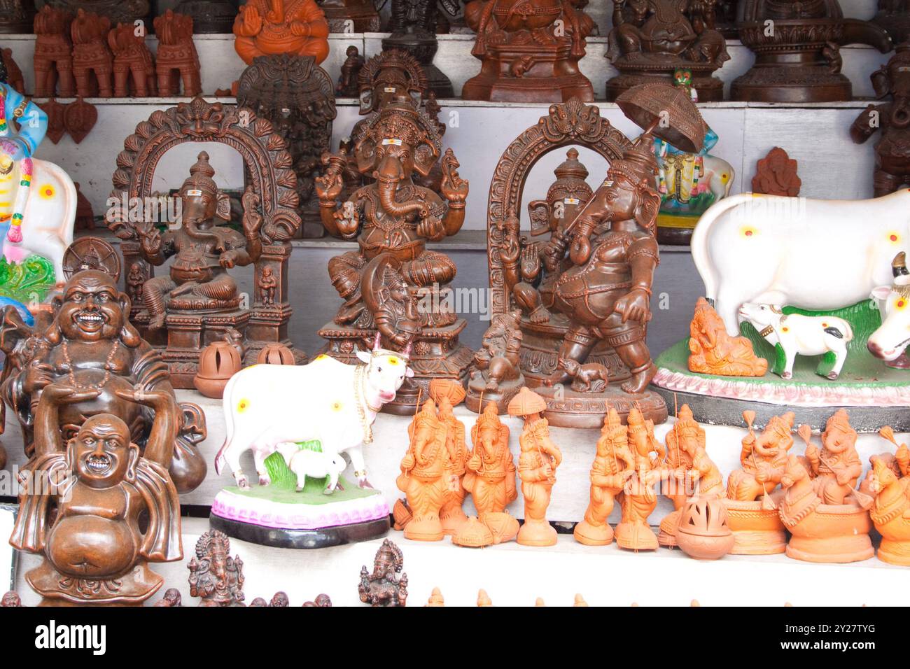 Der Manakula Vinayagar-Tempel ist ein Ganesha-Tempel im Union-Territorium von Puducherry, Indien. Stockfoto