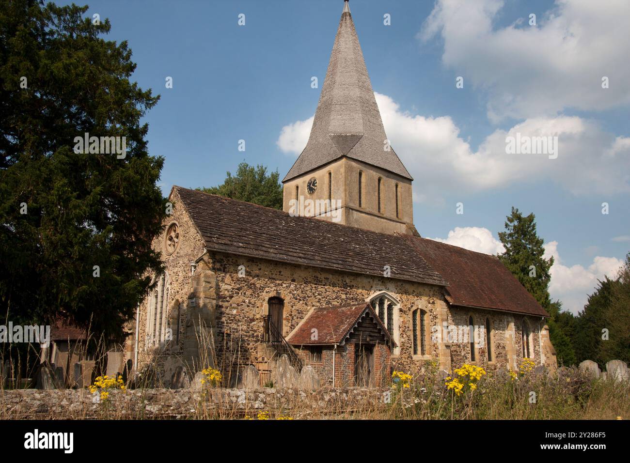 St. James Church, Shere, Guilford, Surrey, England Stockfoto