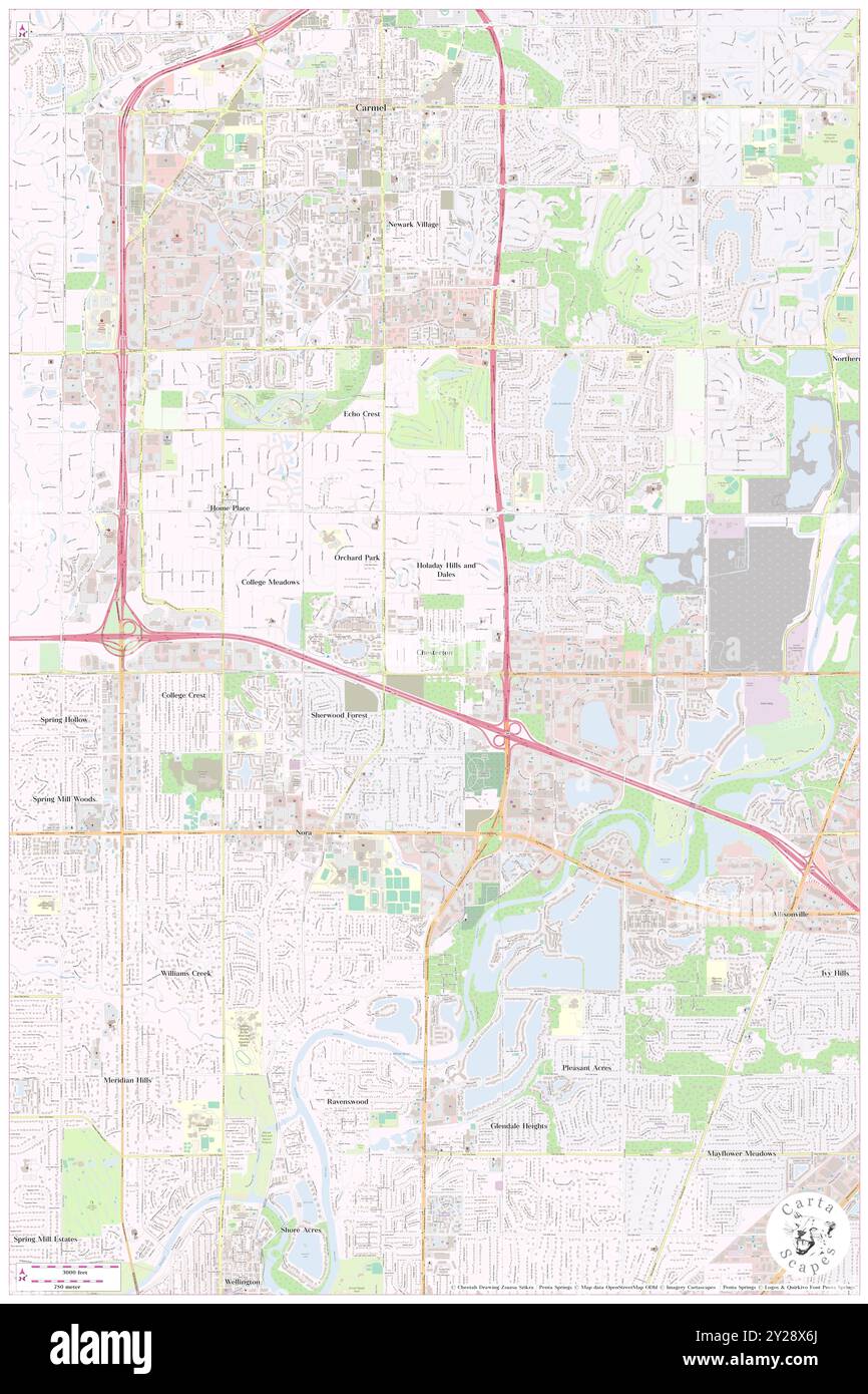 Chesterton, Hamilton County, USA, USA, Indiana, n 39 55' 44''', S 86 7' 14'', Karte, Cartascapes Map, veröffentlicht 2024. Erkunden Sie Cartascapes, eine Karte, die die vielfältigen Landschaften, Kulturen und Ökosysteme der Erde enthüllt. Reisen Sie durch Zeit und Raum und entdecken Sie die Verflechtungen der Vergangenheit, Gegenwart und Zukunft unseres Planeten. Stockfoto