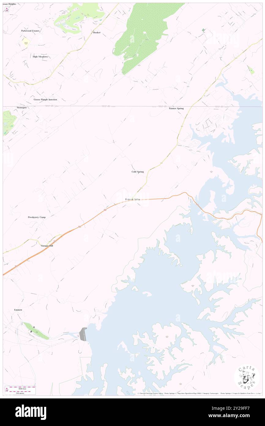 Holston Valley, Sullivan County, USA, USA, Tennessee, n 36 33' 56'', S 82 4' 10'', Karte, Cartascapes Map, veröffentlicht 2024. Erkunden Sie Cartascapes, eine Karte, die die vielfältigen Landschaften, Kulturen und Ökosysteme der Erde enthüllt. Reisen Sie durch Zeit und Raum und entdecken Sie die Verflechtungen der Vergangenheit, Gegenwart und Zukunft unseres Planeten. Stockfoto