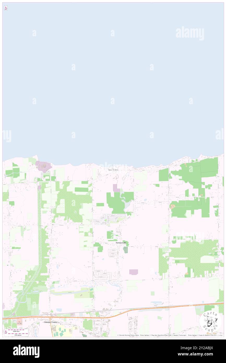 Bear Creek, Wayne County, USA, USA, New York, n 43 16' 35'', S 77 16' 38'', Karte, Cartascapes Map, veröffentlicht 2024. Erkunden Sie Cartascapes, eine Karte, die die vielfältigen Landschaften, Kulturen und Ökosysteme der Erde enthüllt. Reisen Sie durch Zeit und Raum und entdecken Sie die Verflechtungen der Vergangenheit, Gegenwart und Zukunft unseres Planeten. Stockfoto