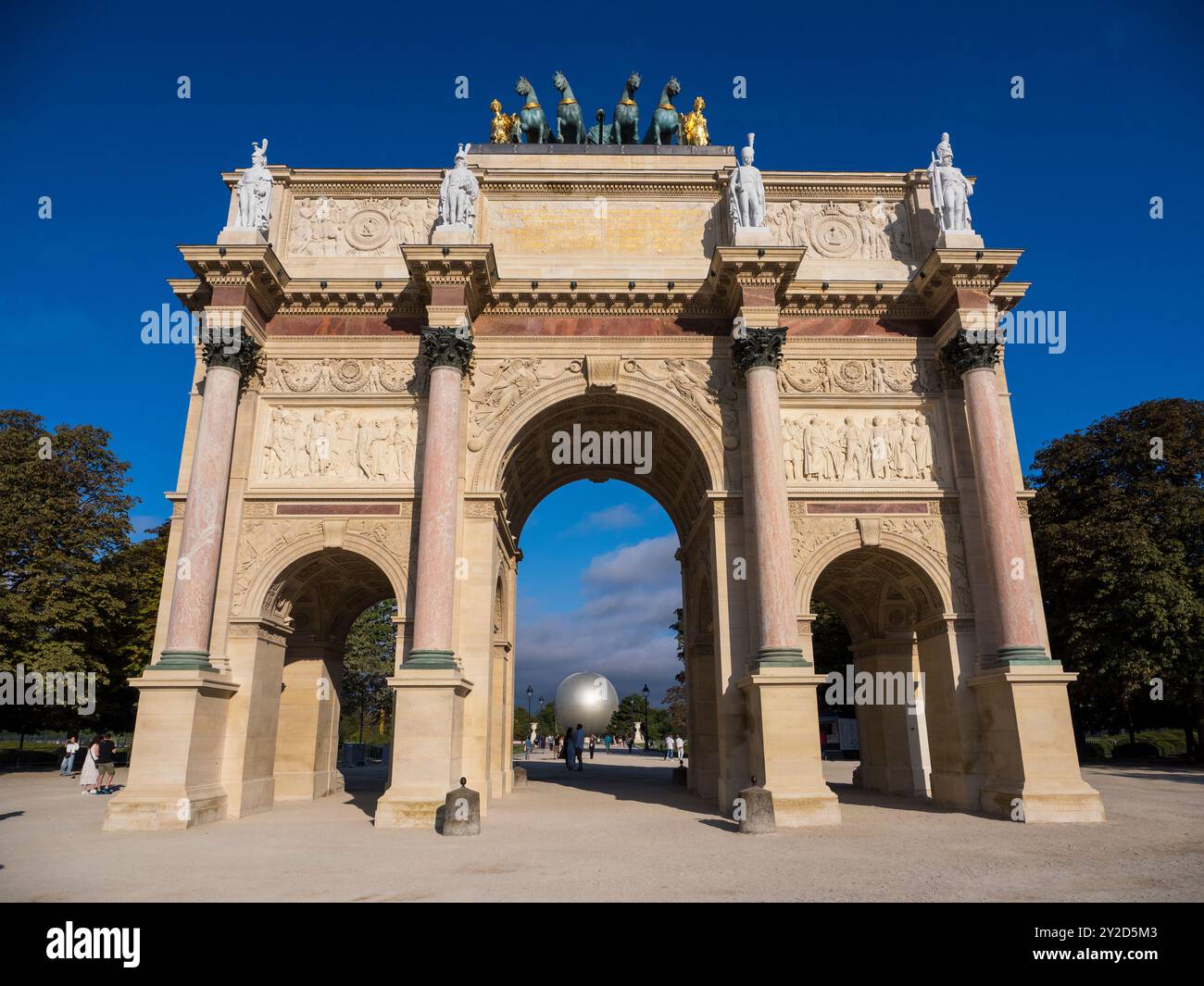 Arc de Triomphe du Carrousel, Paris, Frankreich, Europa, EU. Stockfoto