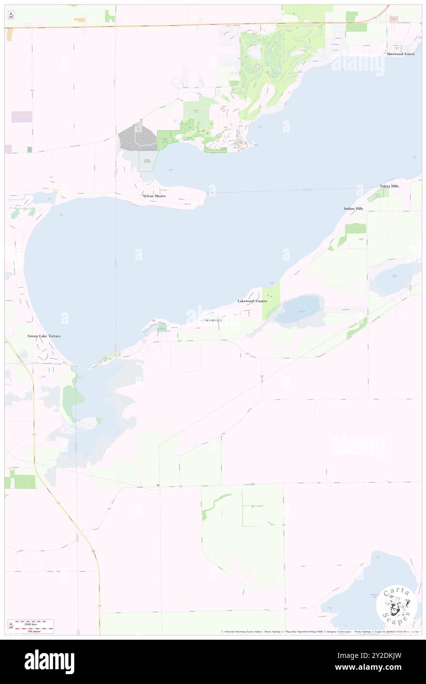 Greenwyck, Green Lake County, USA, USA, Wisconsin, n 43 47' 6'', S 89 1' 25'', Karte, Cartascapes Map, veröffentlicht 2024. Erkunden Sie Cartascapes, eine Karte, die die vielfältigen Landschaften, Kulturen und Ökosysteme der Erde enthüllt. Reisen Sie durch Zeit und Raum und entdecken Sie die Verflechtungen der Vergangenheit, Gegenwart und Zukunft unseres Planeten. Stockfoto