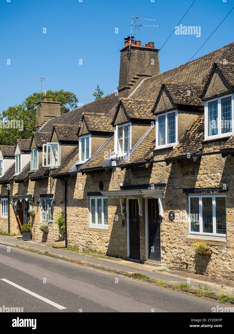 Blick auf den Themsepfad und die Themse, Stanton Harcourt, Oxfordshire, England, Großbritannien, GB Stockfoto