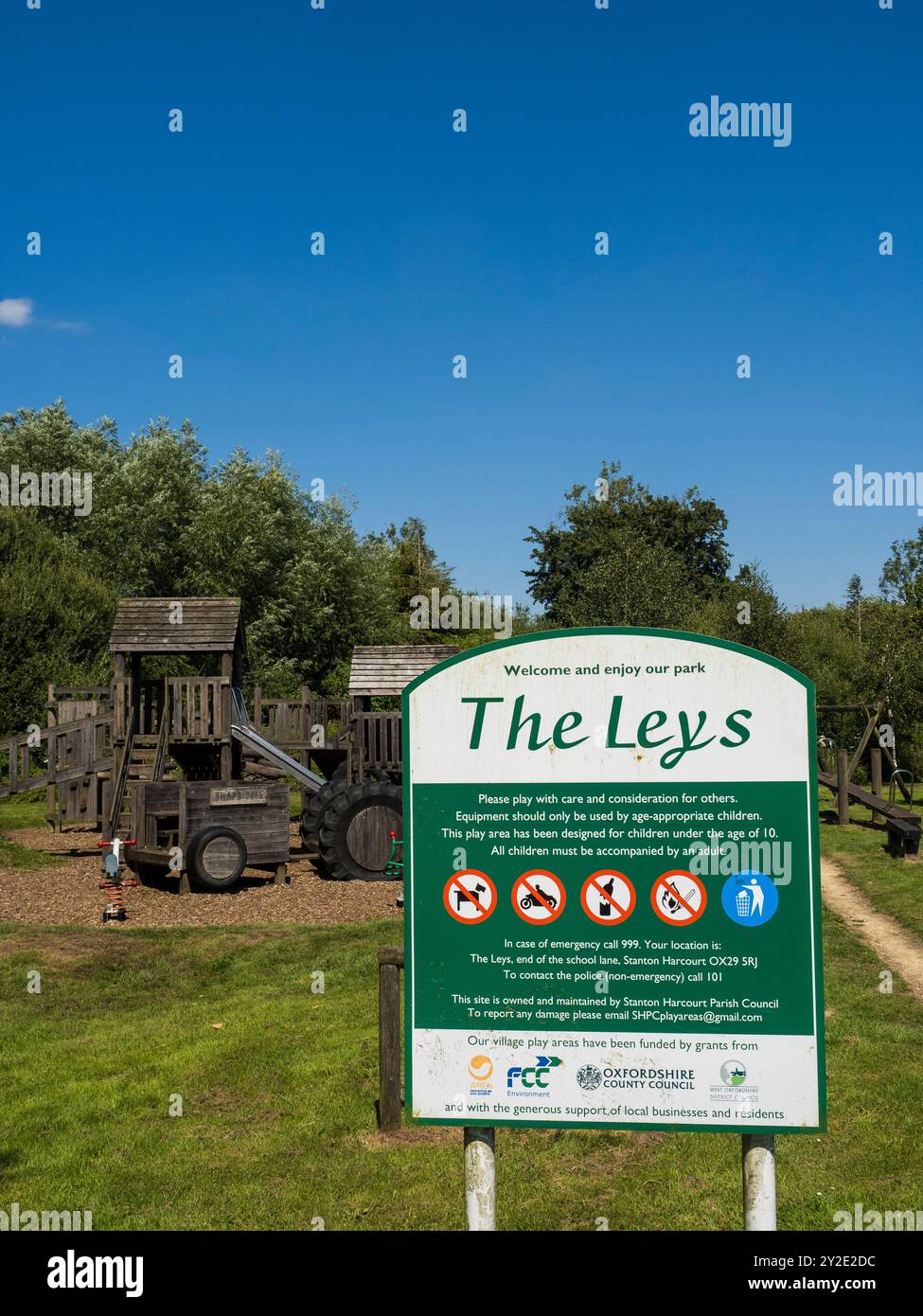 The Lays, Local Park, Stanton Harcourt, Oxfordshire, England, GROSSBRITANNIEN, GB. Stockfoto