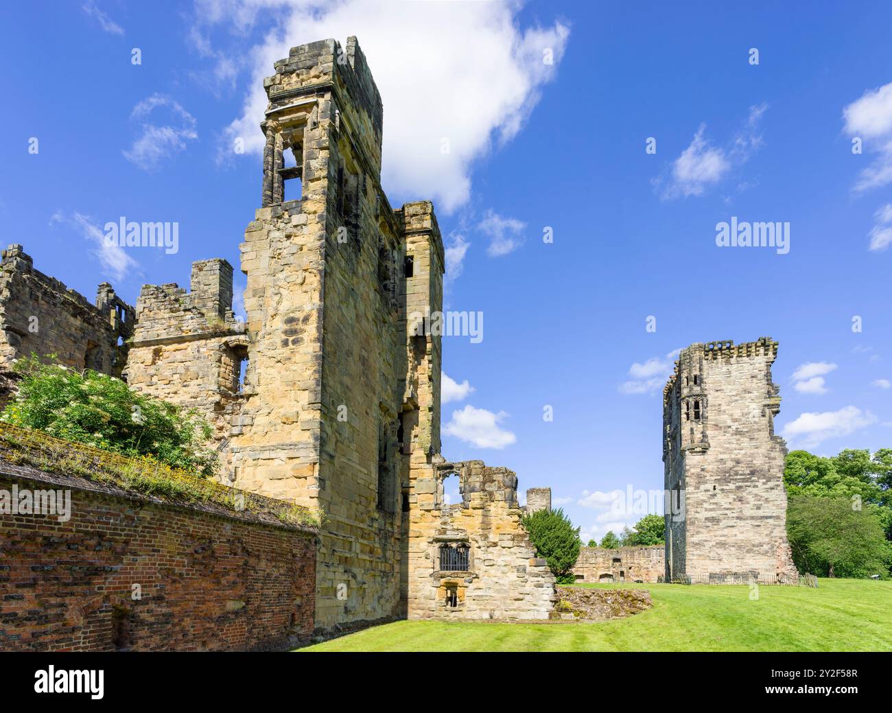 Ashby de la Zouch Burgruinen erbaut von William, Lord Hastings 1473 Ashby de la Zouch Leicestershire North West Leicestershire England Großbritannien GB Europa Stockfoto