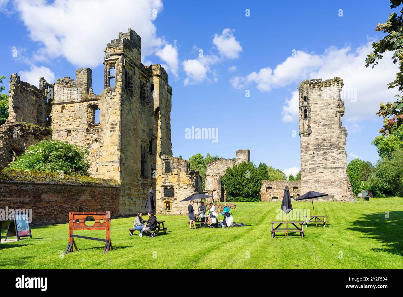 Ashby de la Zouch Burgruinen erbaut von William, Lord Hastings 1473 Ashby de la Zouch Leicestershire North West Leicestershire England Großbritannien GB Europa Stockfoto