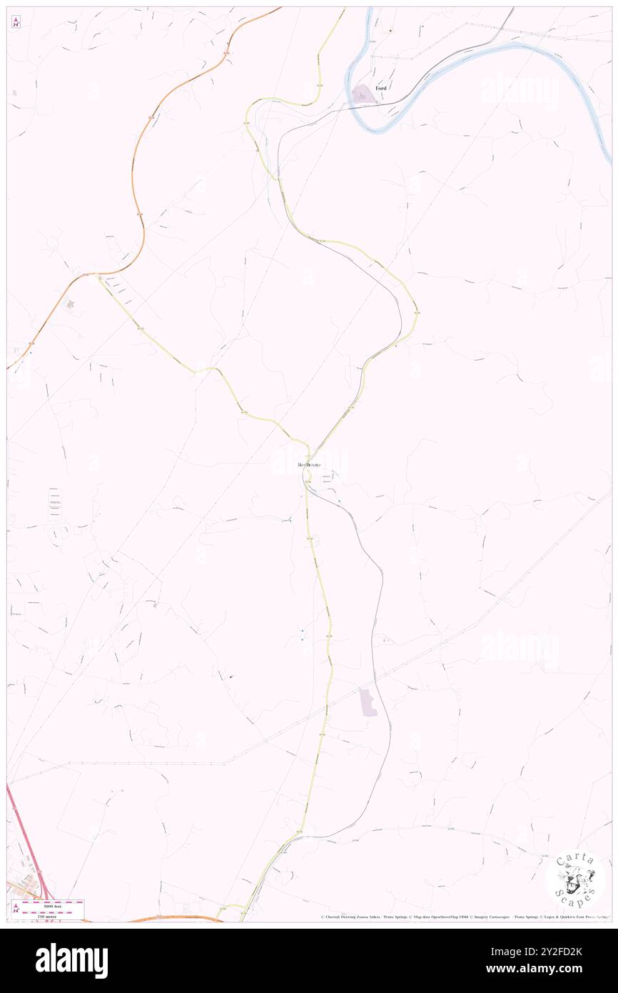 Redhouse, Madison County, USA, USA, Kentucky, n 37 49' 56'', S 84 16' 19'', Karte, Cartascapes Map, veröffentlicht 2024. Erkunden Sie Cartascapes, eine Karte, die die vielfältigen Landschaften, Kulturen und Ökosysteme der Erde enthüllt. Reisen Sie durch Zeit und Raum und entdecken Sie die Verflechtungen der Vergangenheit, Gegenwart und Zukunft unseres Planeten. Stockfoto