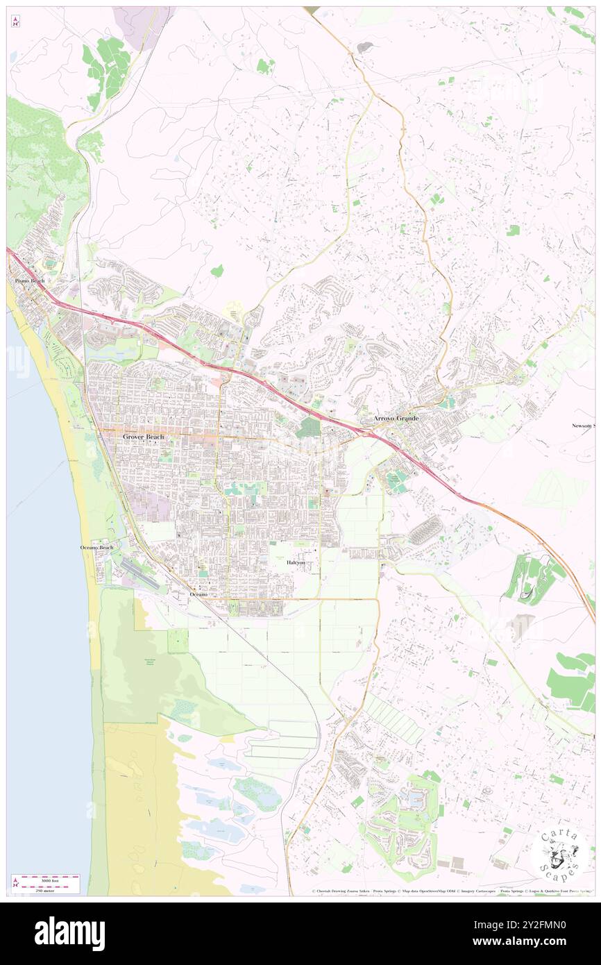 Oaks, San Luis Obispo County, USA, USA, Kalifornien, N 35 7' 7''', S 120 35' 41''', Karte, Cartascapes Map, veröffentlicht 2024. Erkunden Sie Cartascapes, eine Karte, die die vielfältigen Landschaften, Kulturen und Ökosysteme der Erde enthüllt. Reisen Sie durch Zeit und Raum und entdecken Sie die Verflechtungen der Vergangenheit, Gegenwart und Zukunft unseres Planeten. Stockfoto