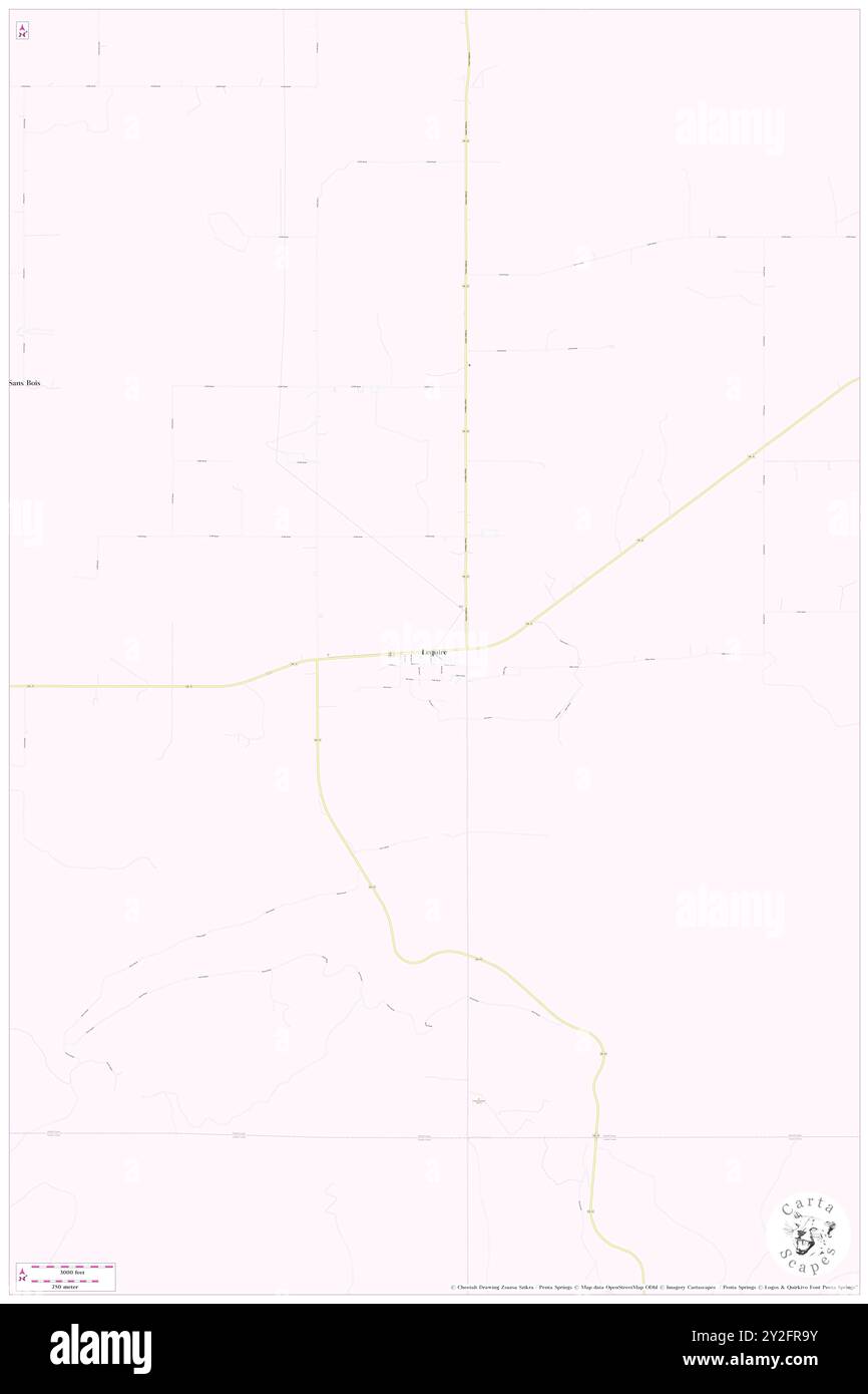 Lequire, Haskell County, USA, Oklahoma, n 35 6' 16'', S 95 6' 26'', Karte, Cartascapes Map, veröffentlicht 2024. Erkunden Sie Cartascapes, eine Karte, die die vielfältigen Landschaften, Kulturen und Ökosysteme der Erde enthüllt. Reisen Sie durch Zeit und Raum und entdecken Sie die Verflechtungen der Vergangenheit, Gegenwart und Zukunft unseres Planeten. Stockfoto